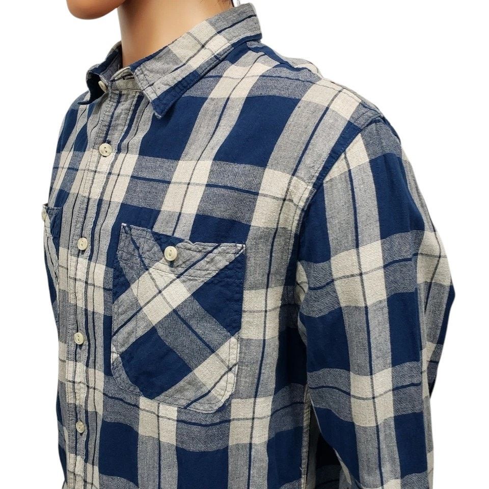 JACHS NY Jachs Linen Blend Shirt Plaid Pockets Long Sleeve M Size US M / EU 48-50 / 2 - 7 Thumbnail