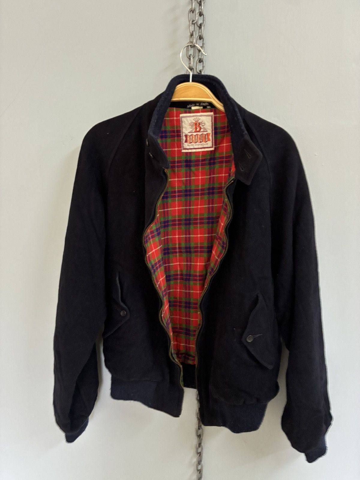 Baracuta Vintage 80s Baracuta Cashmere wool jacket Size US L / EU 52-54 / 3 - 4 Thumbnail