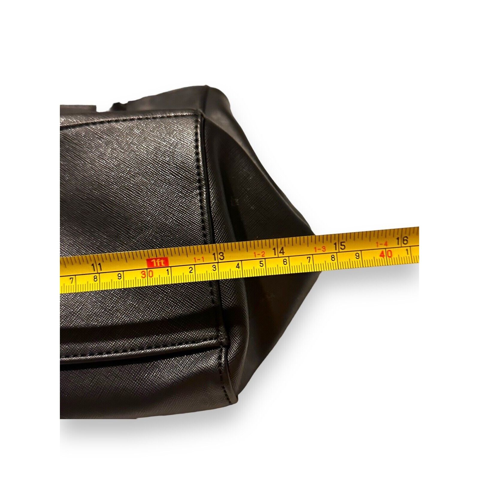 Nine West NINE WEST Handbag Shoulder Strap Textured Black Faux Leather Size ONE SIZE - 13 Thumbnail