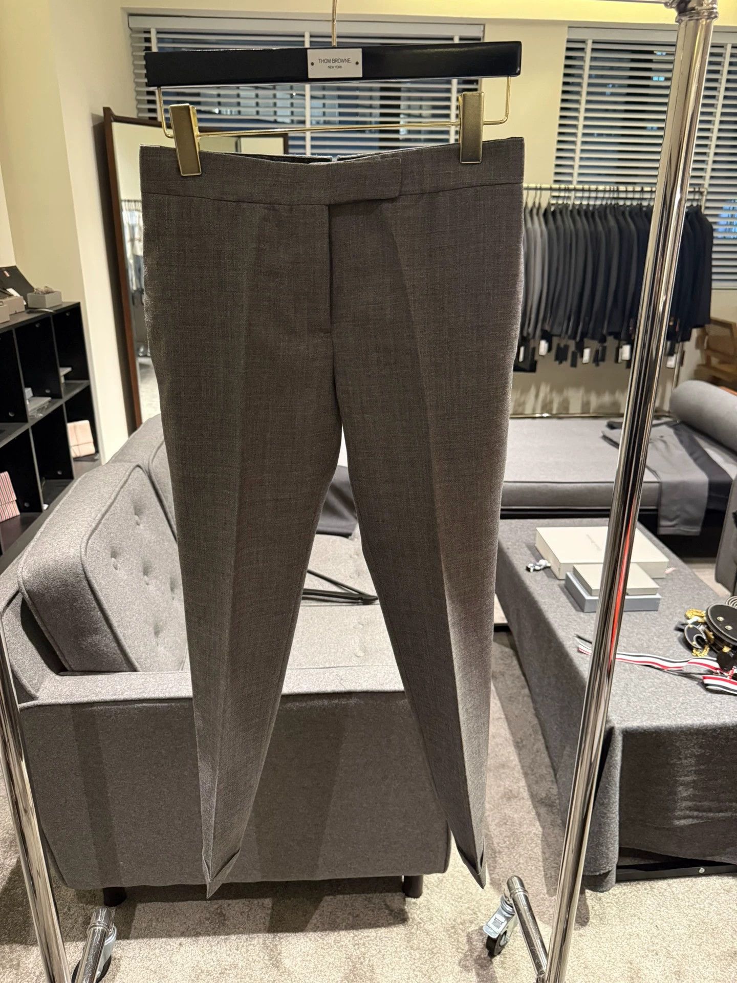 Thom Browne Thom Browne Mid Gray Slim Trousers Size 40 Tricolor Cuffs Size 27" / US 4 / IT 40 - 1 Thumbnail