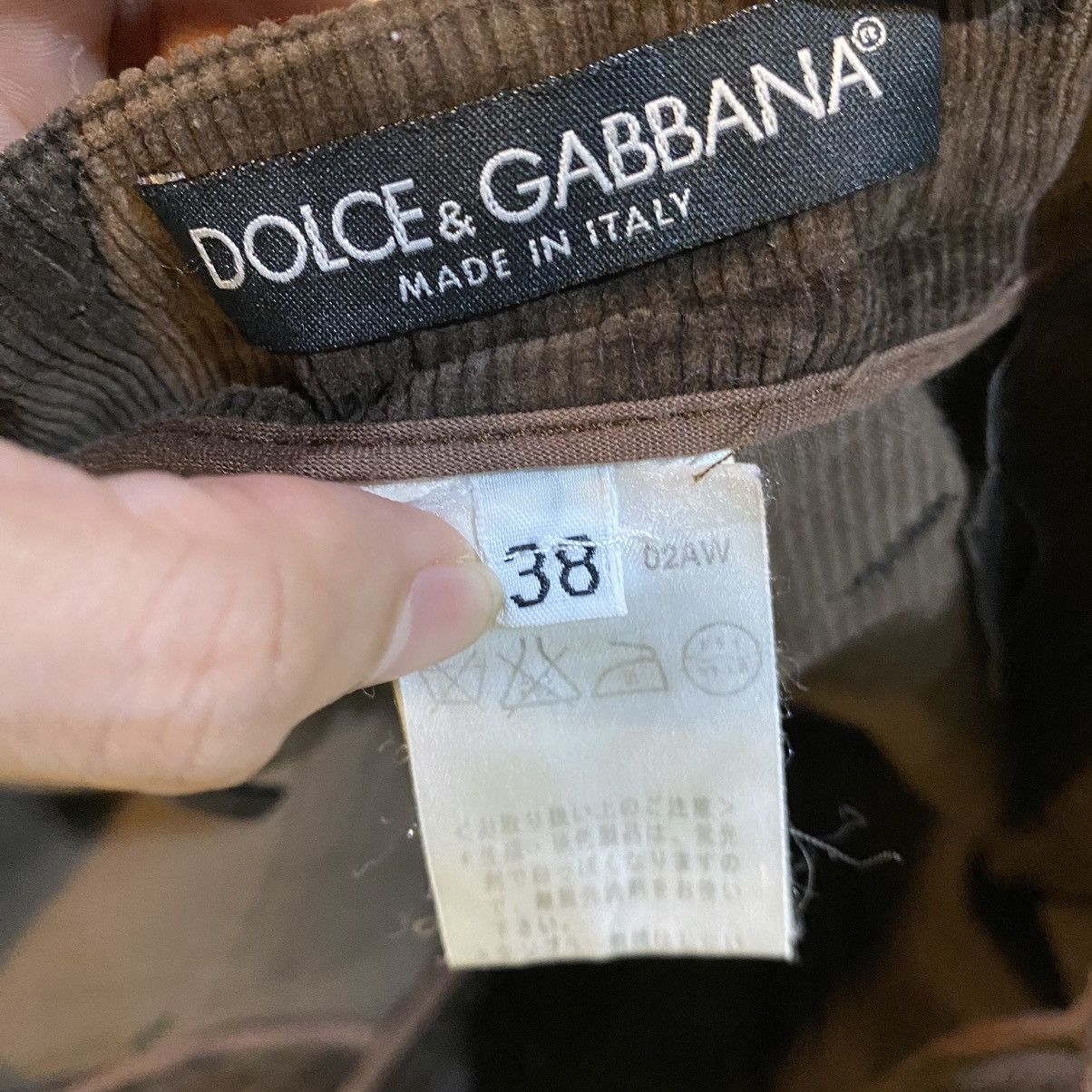 Dolce & Gabbana Vintage Dolce&gabbana Pant corduroy patchwork rare butterfly Size 26" / US 2 / IT 38 - 18 Thumbnail