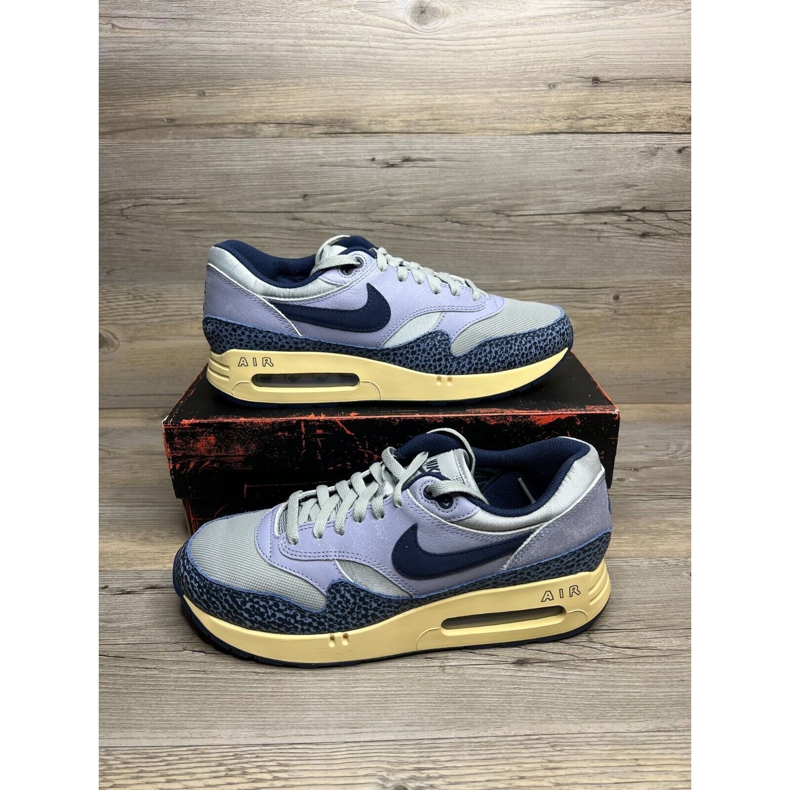 image of Nike Air Max 1 86 OG Big Bubble Lost Sketch Mens Size 9 Blue Shoes