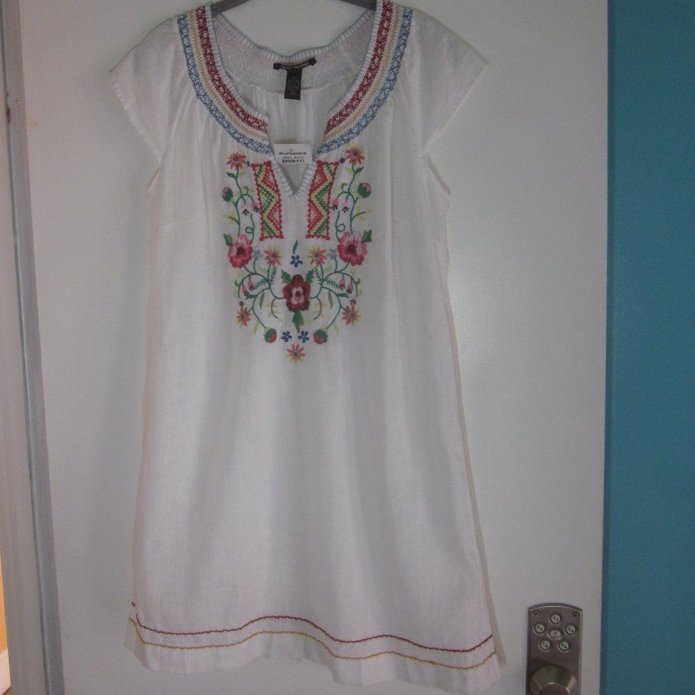 Lucky Brand Vintage Y2K Lucky Brand Size S Shift Embroidered Summer Line Size S / US 4 / IT 40 - 4 Thumbnail