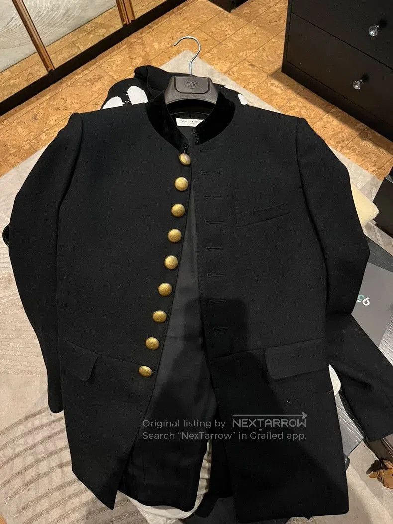 Hedi Slimane Saint Laurent Wool Military. Size US S / EU 44-46 / 1 - 1 Thumbnail