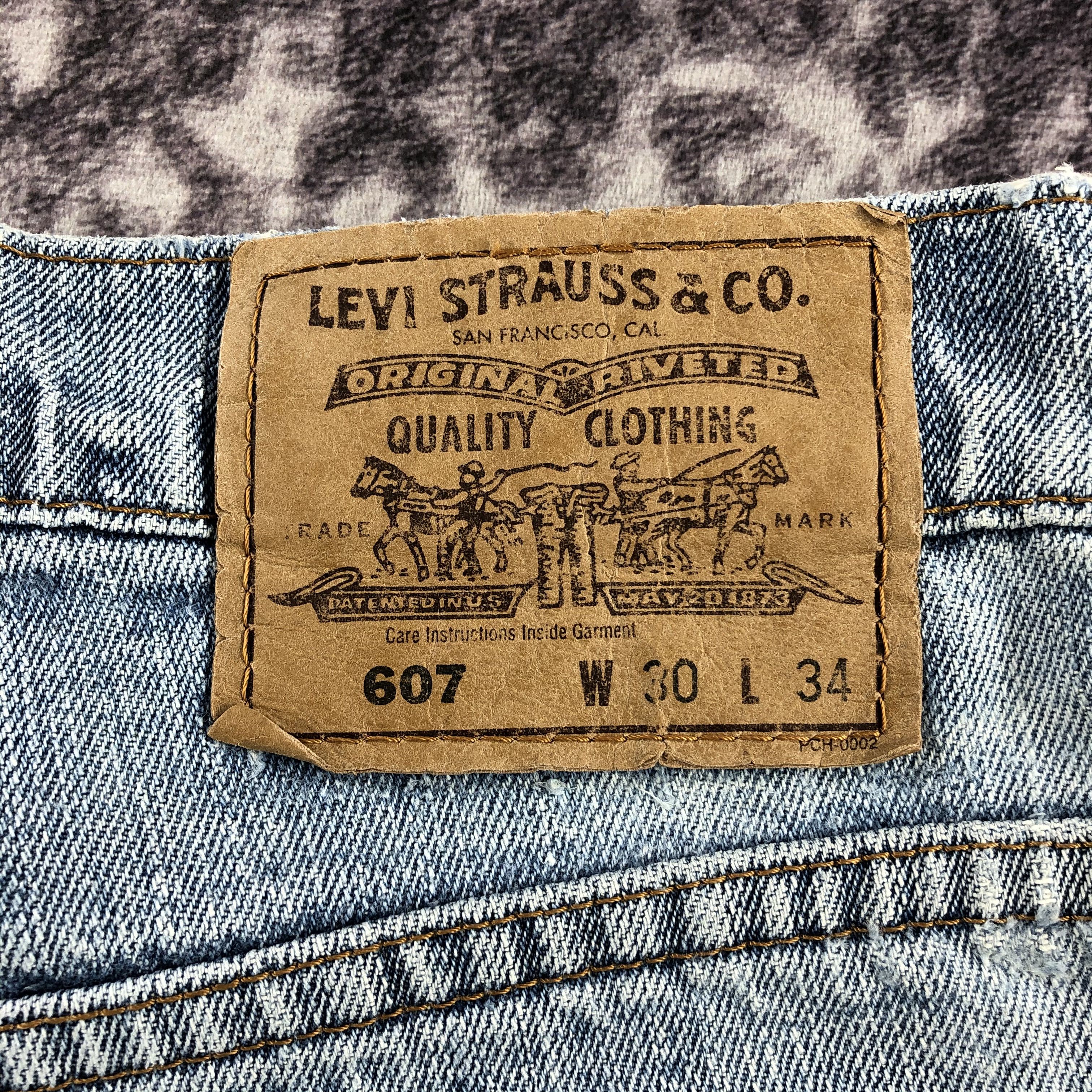 Levi's × Vintage Vintage 90s Levis 607 Orange Tab Jeans-JM2752 Size US 29 - 6 Thumbnail