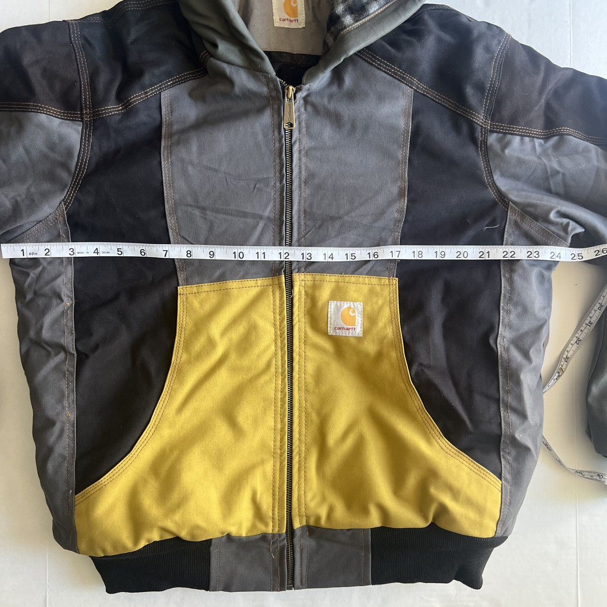 Carhartt Carhartt Rework custom color block hooded jacket size medium Size US M / EU 48-50 / 2 - 7 Thumbnail
