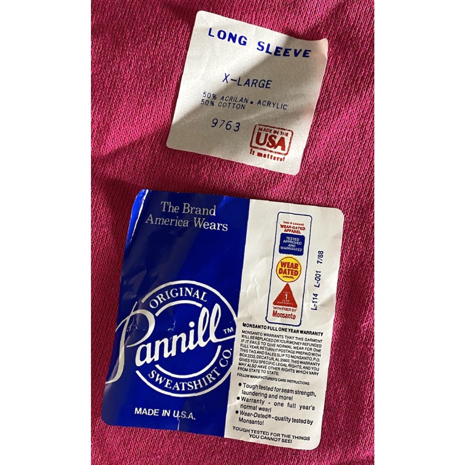 Vintage VINTAGE Pannill Sweater Dress Women’s XL Pink Long Sleeve USA 90s 80s Classic Pullover NWT Size XL / US 12-14 / IT 48-50 - 3 Thumbnail