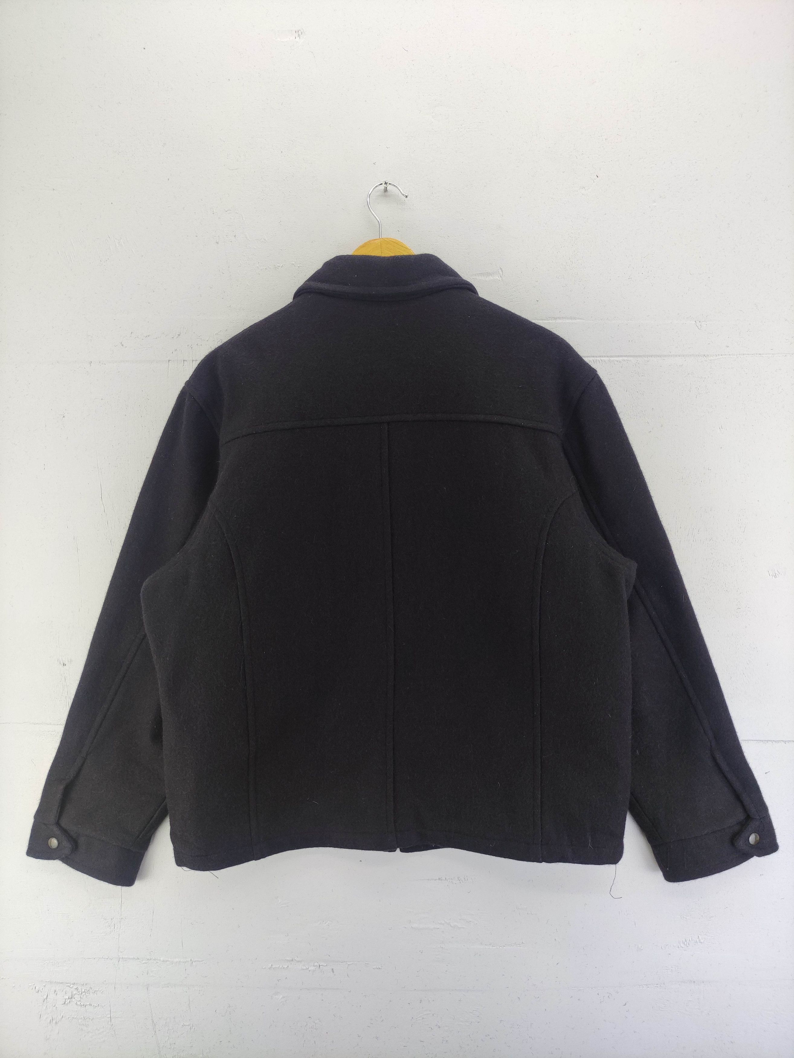 Fidelity Vintage Fidelity Black Wool Zipper Jacket Size US L / EU 52-54 / 3 - 7 Thumbnail