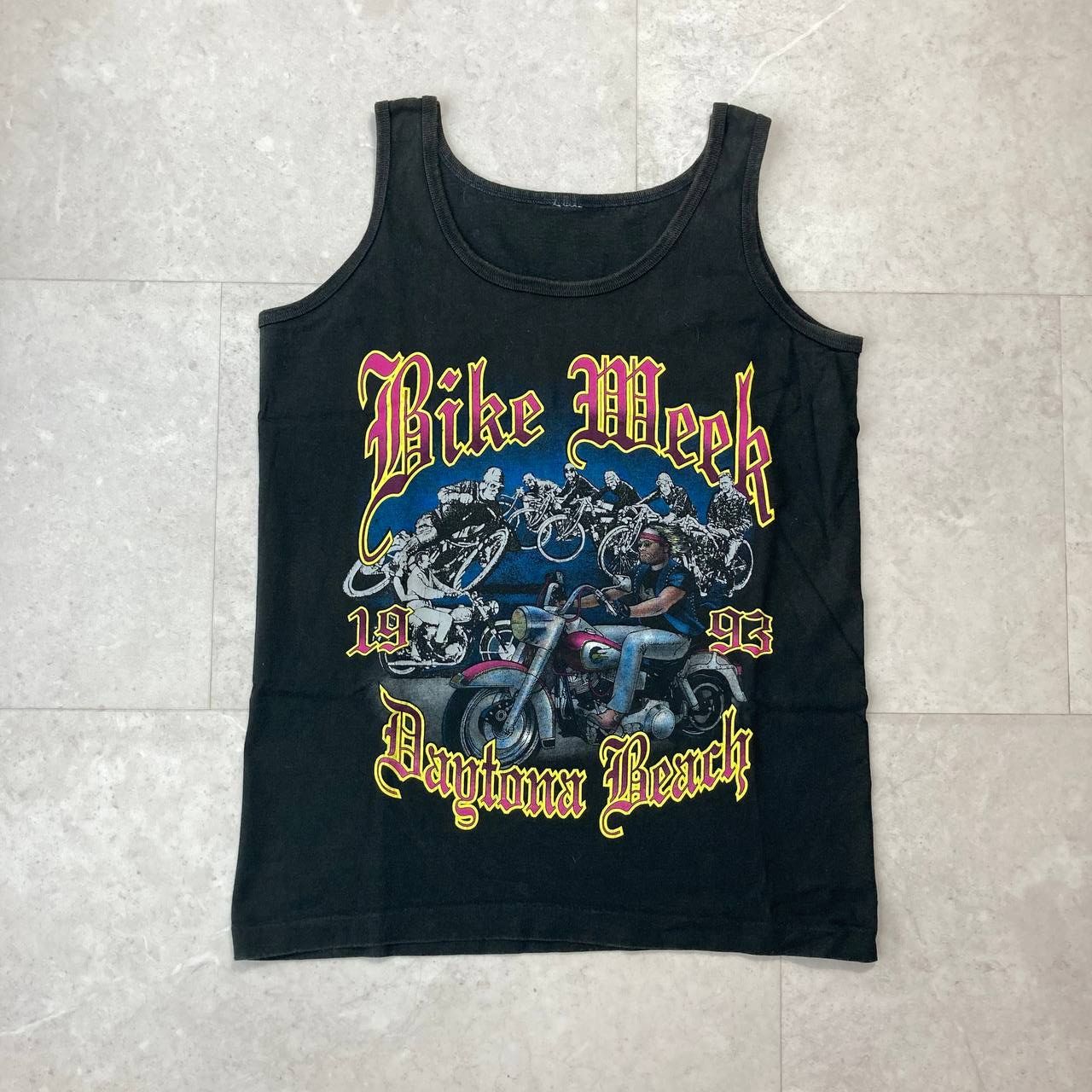 Vintage Vintage 90s Daytona Beach Bike Week Motorcycle Tank Top Size US M / EU 48-50 / 2 - 1 Thumbnail