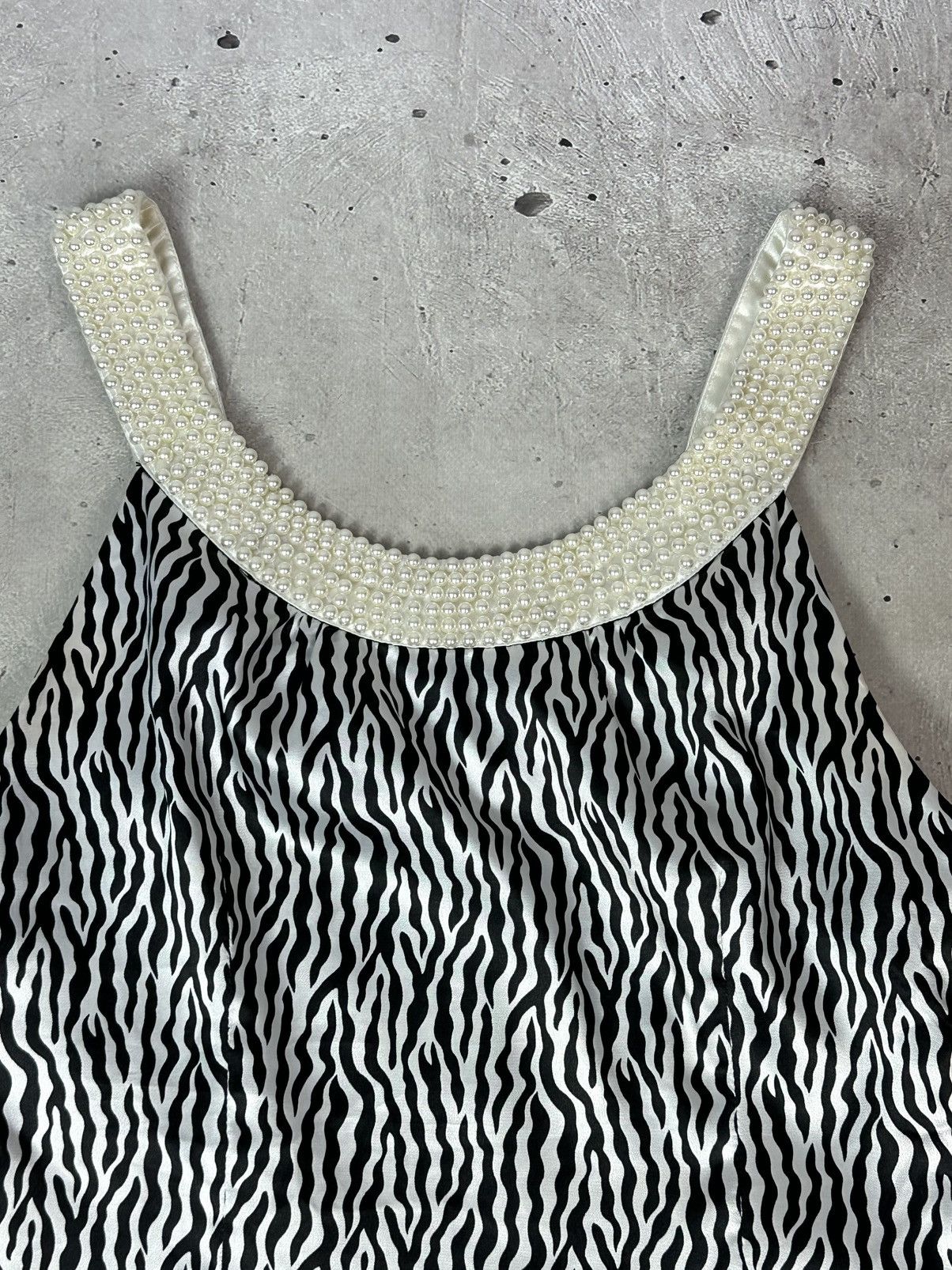Diane von Furstenberg Diane Von Furstenberg Silk Beads Decorated Stripped Dress Size M / US 6-8 / IT 42-44 - 4 Thumbnail