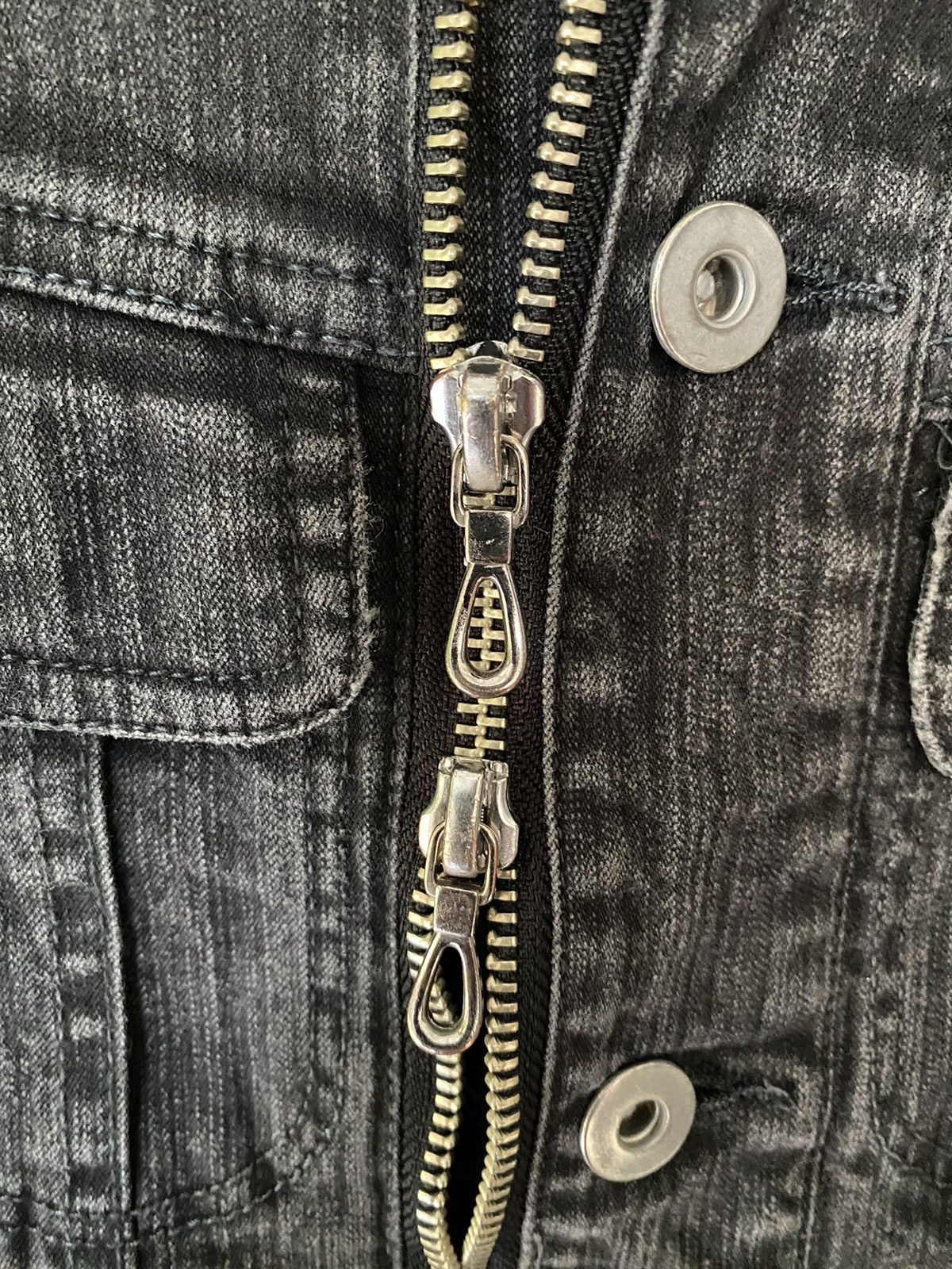 5351 POUR LES HOMMES × Beauty Beast × Japanese Brand 2000s Moonage Devilment Dual Zipper and Butterfly wash denim Size S / US 4 / IT 40 - 10 Thumbnail