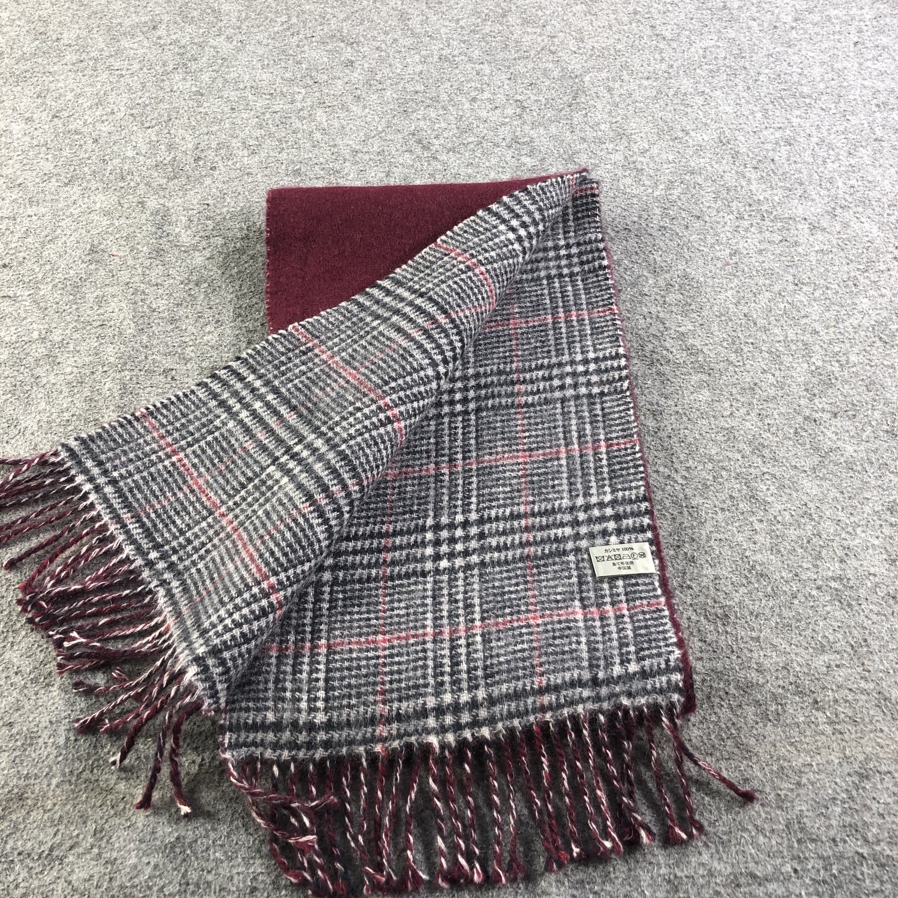 J. Press Reversible Cashmere Scarf Muffler V1087