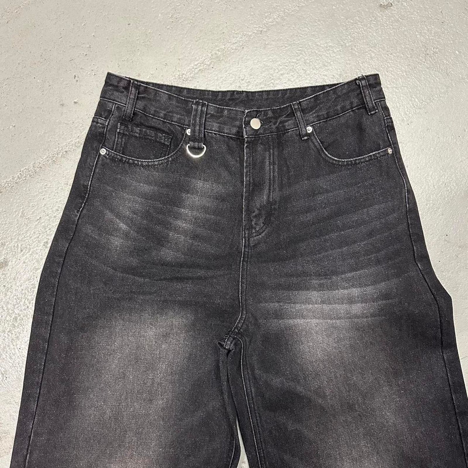 Other BLACK FADE Vintage BAGGY y2k DENIM WAIST 30 MODELED Size US 30 / EU 46 - 3 Thumbnail