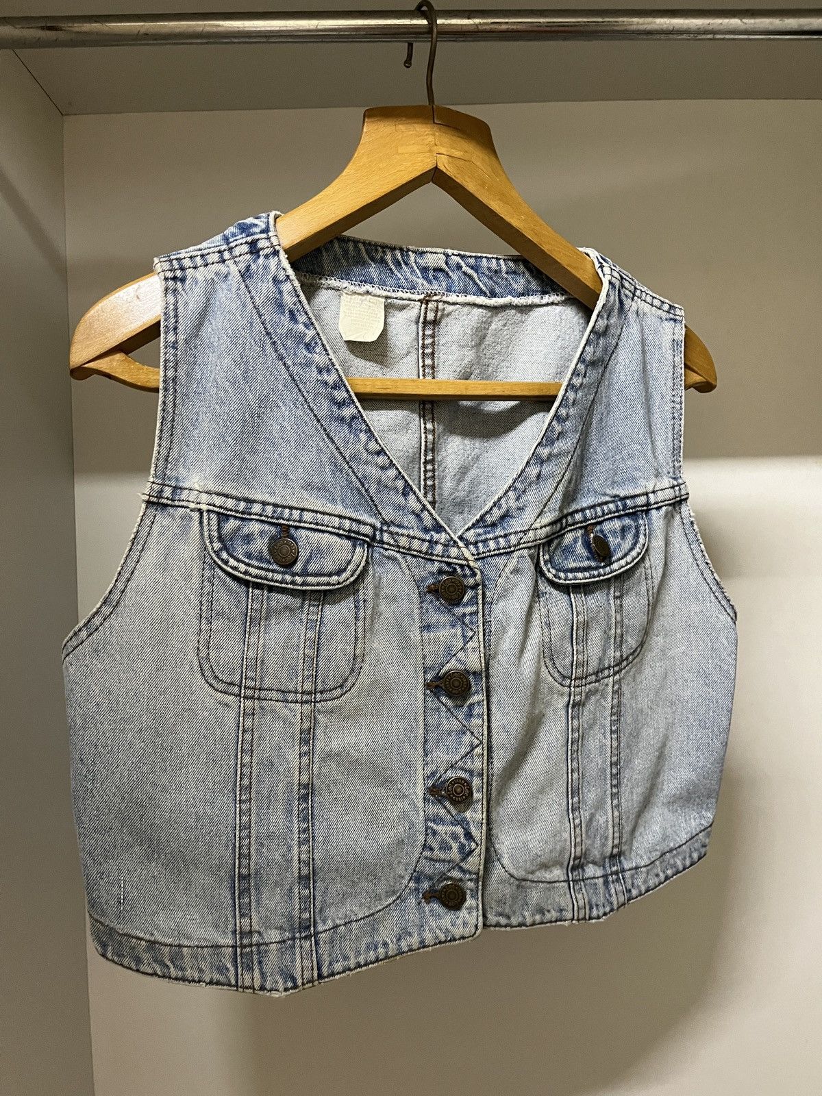 Lee 80s Lee Denim Vest 🇺🇸 Size S / US 4 / IT 40 - 1 Thumbnail