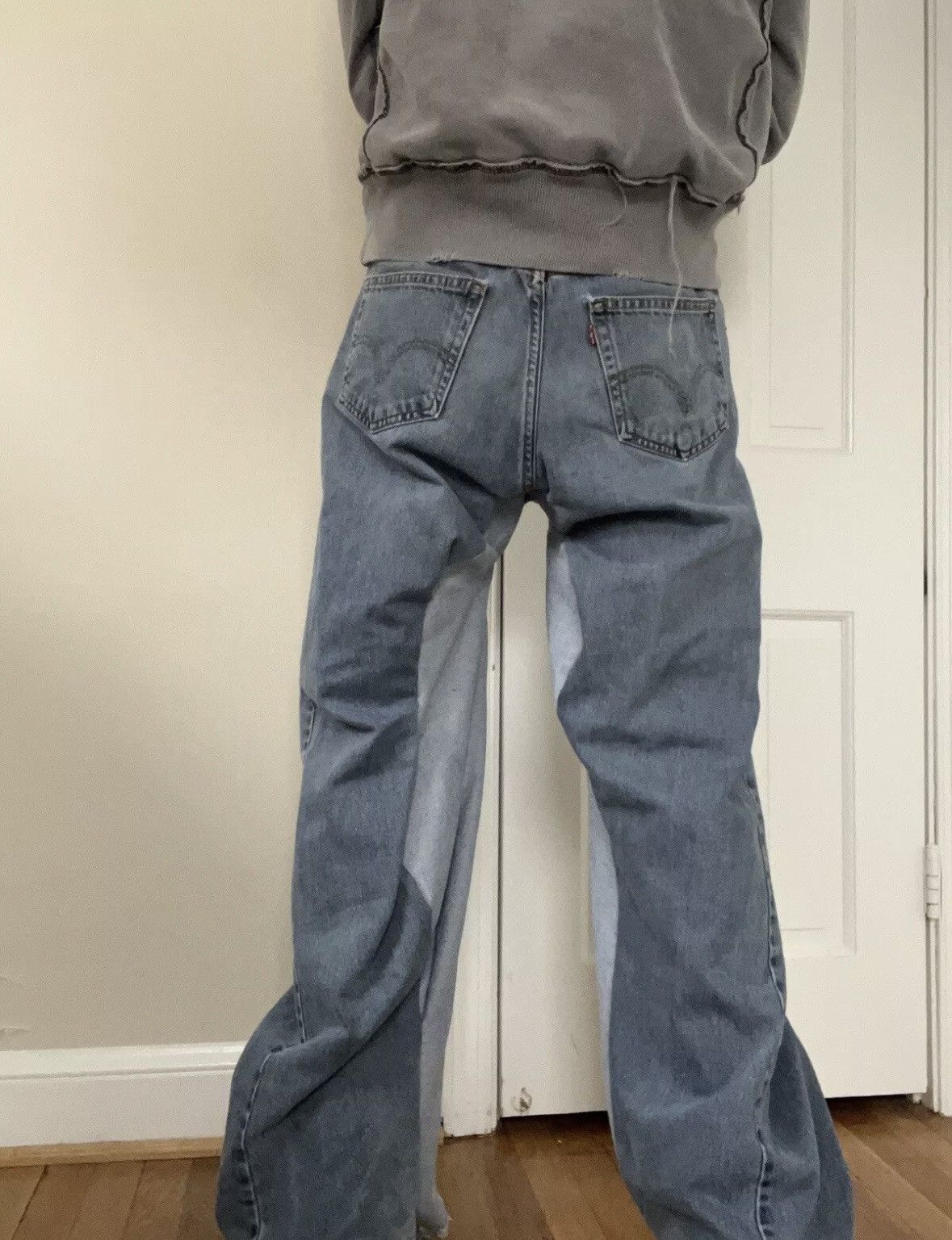 Japanese Brand Custom "Fish Tank" Denim Jeans 1 of 1 Size US 32 / EU 48 - 5 Thumbnail