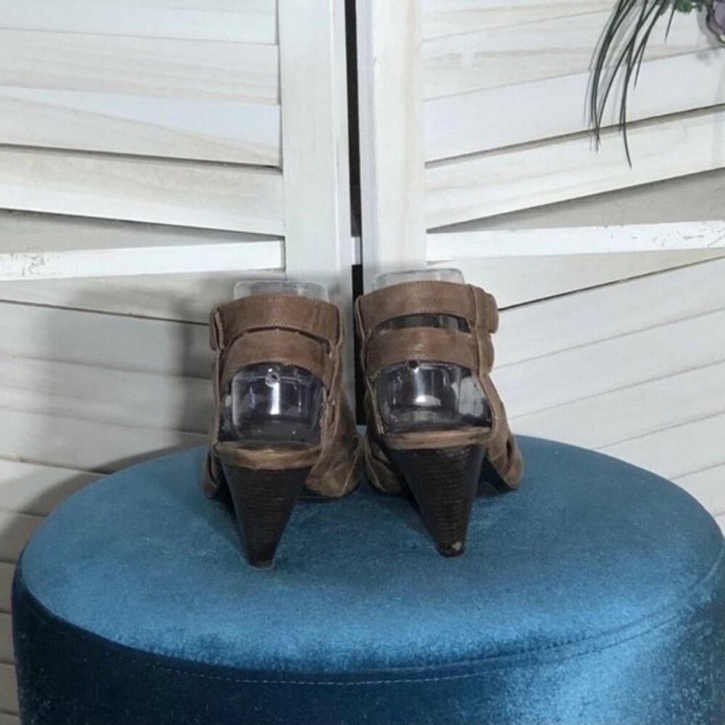 Nine West Nine West Gladiator Sandals Leather Buckle Closure Brown 7M Size US 7 / IT 37 - 5 Thumbnail