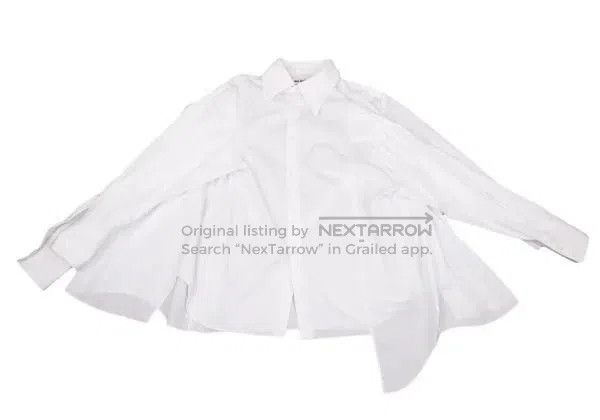 Comme des Garcons Comme Des Garcons White vintage four-sleeve design blouse Size XS / US 0-2 / IT 36-38 - 2 Thumbnail