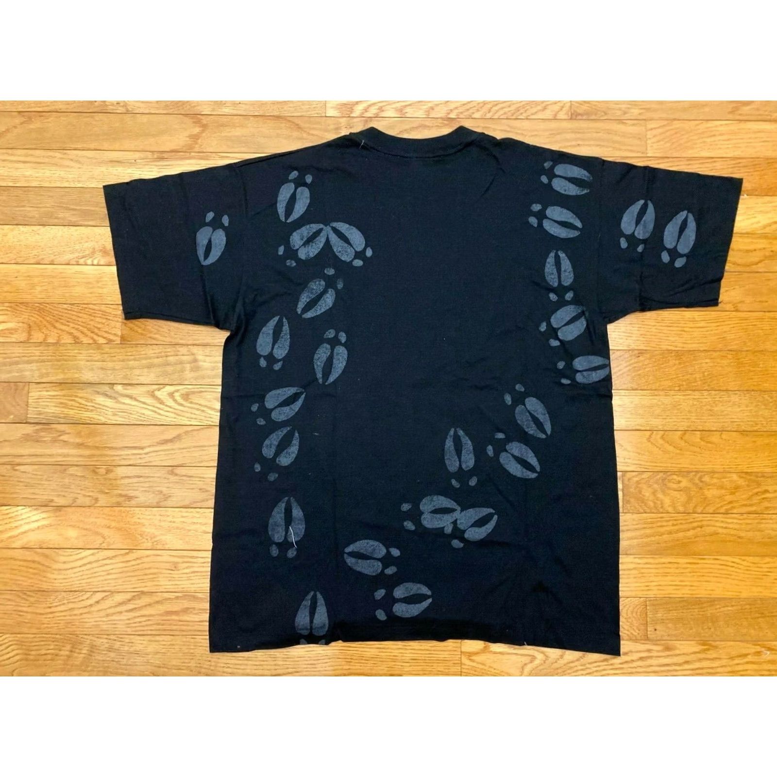 Vintage VINTAGE Harlequin T-Shirt Black XL Crew Neck Unisex Adults 1990s Bear Grizzly Wildlife 90s Whistler BC USA Made Size US XL / EU 56 / 4 - 2 Thumbnail