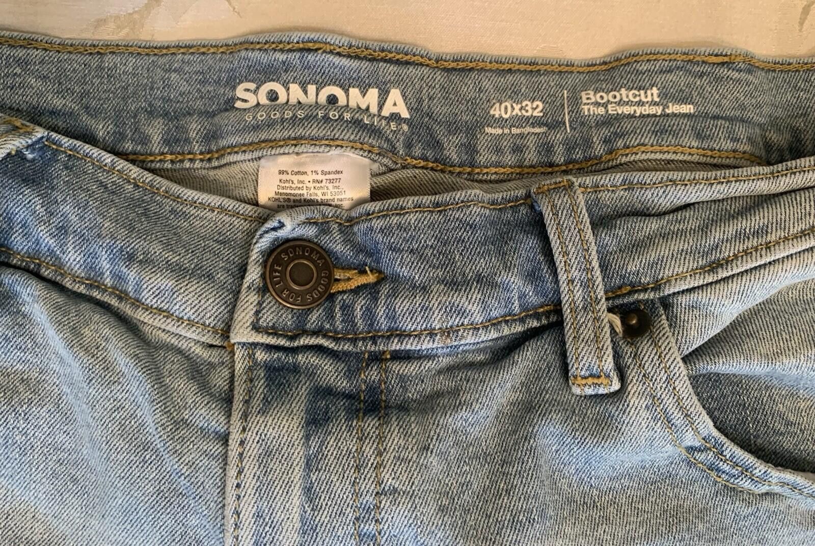 Sonoma Men’s Sonoma Goods For Life Bootcut Jeans Size 40 X 32in Size US 40 / EU 56 - 3 Thumbnail