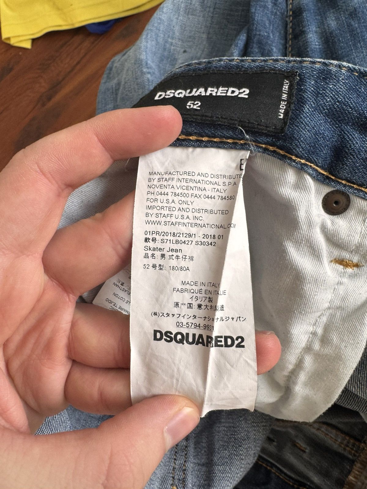 Dsquared2 Rare Vintage Dsquared2 I’m Not Weird Denim pants 52 Blue Size US 34 / EU 50 - 13 Thumbnail