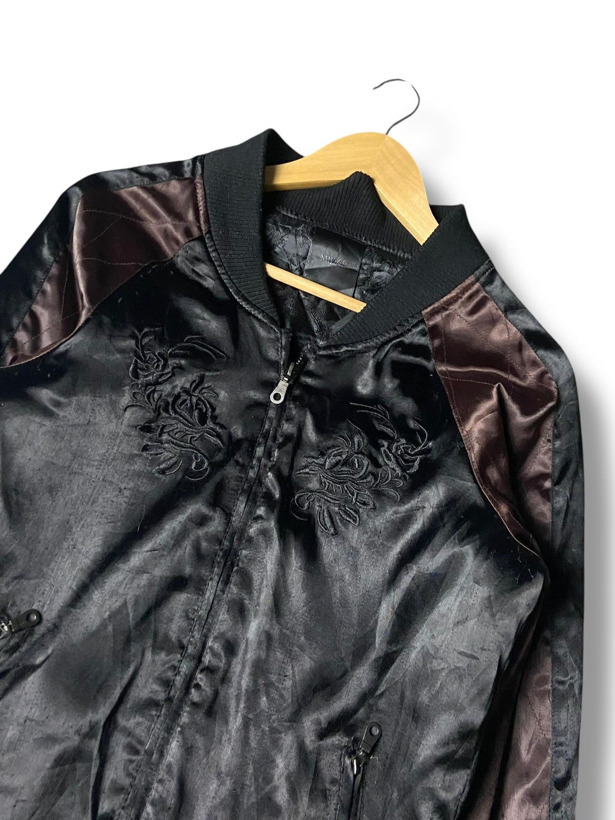Japanese Brand MIDAS Brand Embroidered Cross Sukajan Jacket (158) Size US XXS / EU 40 - 3 Thumbnail