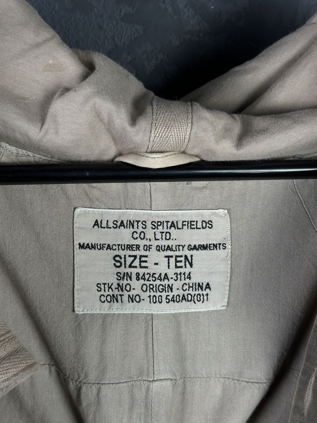 Allsaints AllSaints Parka Jacket Gray Faded Avant Garde Size US M / EU 48-50 / 2 - 13 Thumbnail