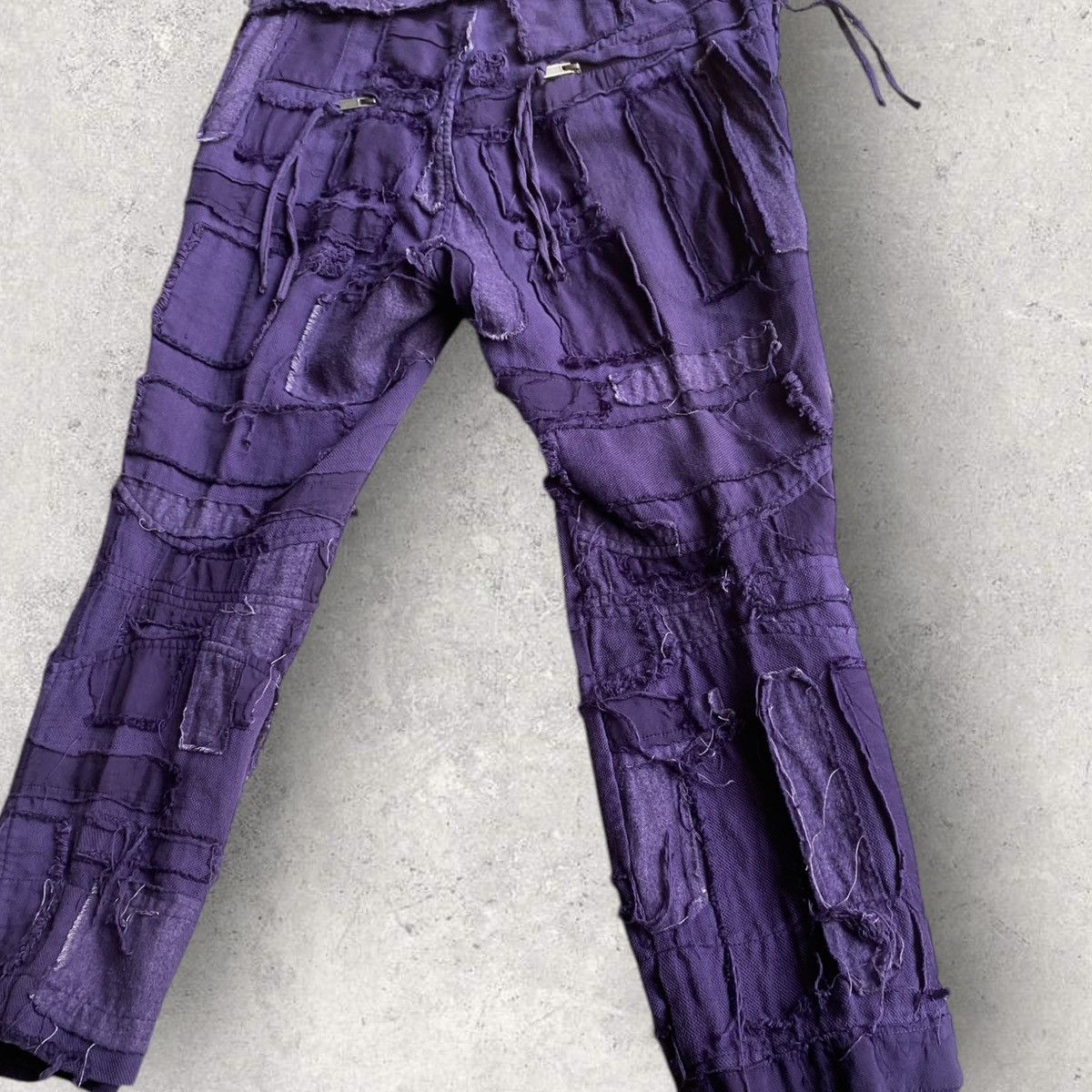 Haider Ackermann SS16 Scab Patchwork Cropped Sweatpants Size US 32 / EU 48 - 5 Thumbnail