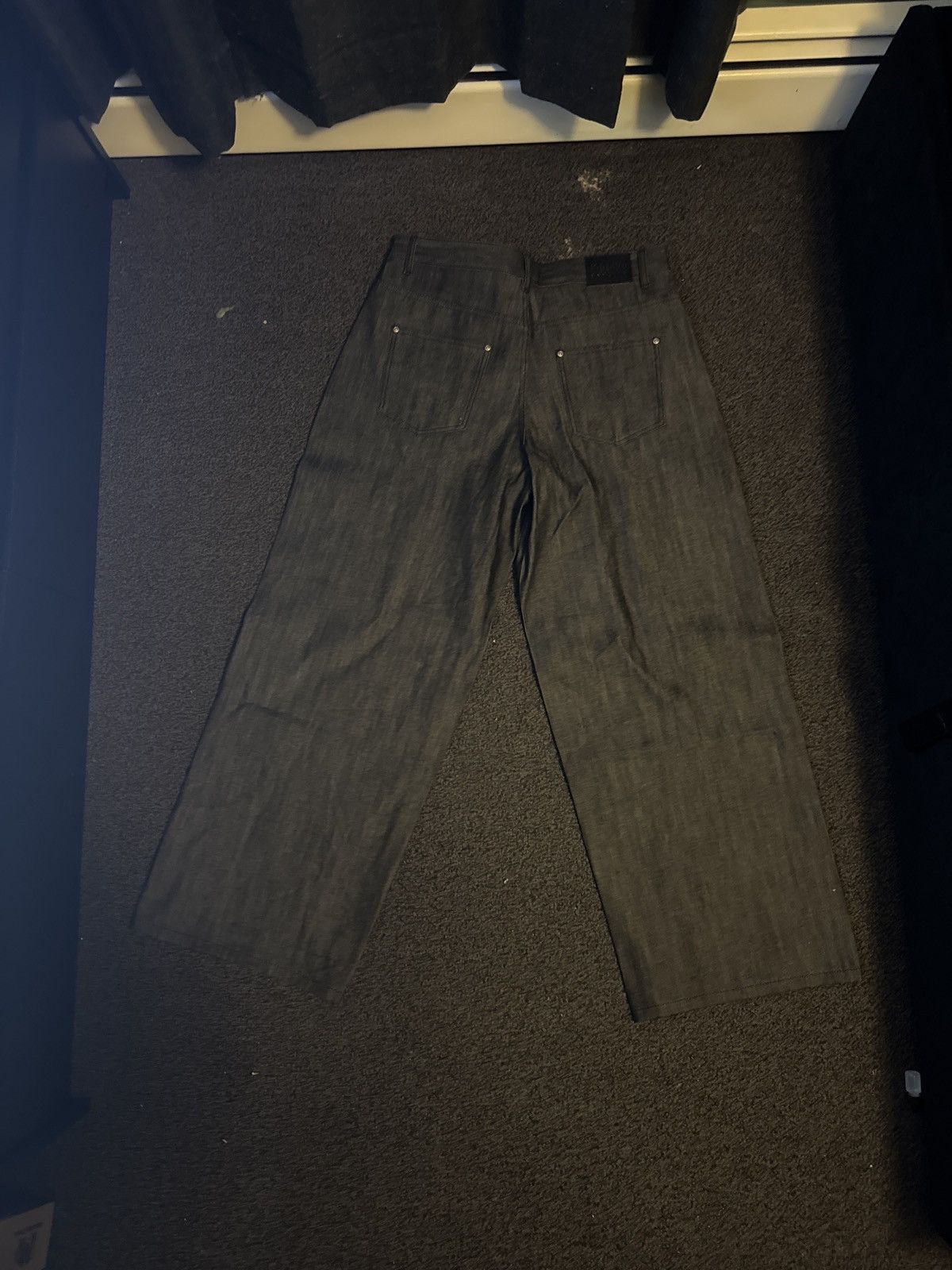 Other Peoples Fortune Leo Wide Leg Raw Ecru Denim | Grailed