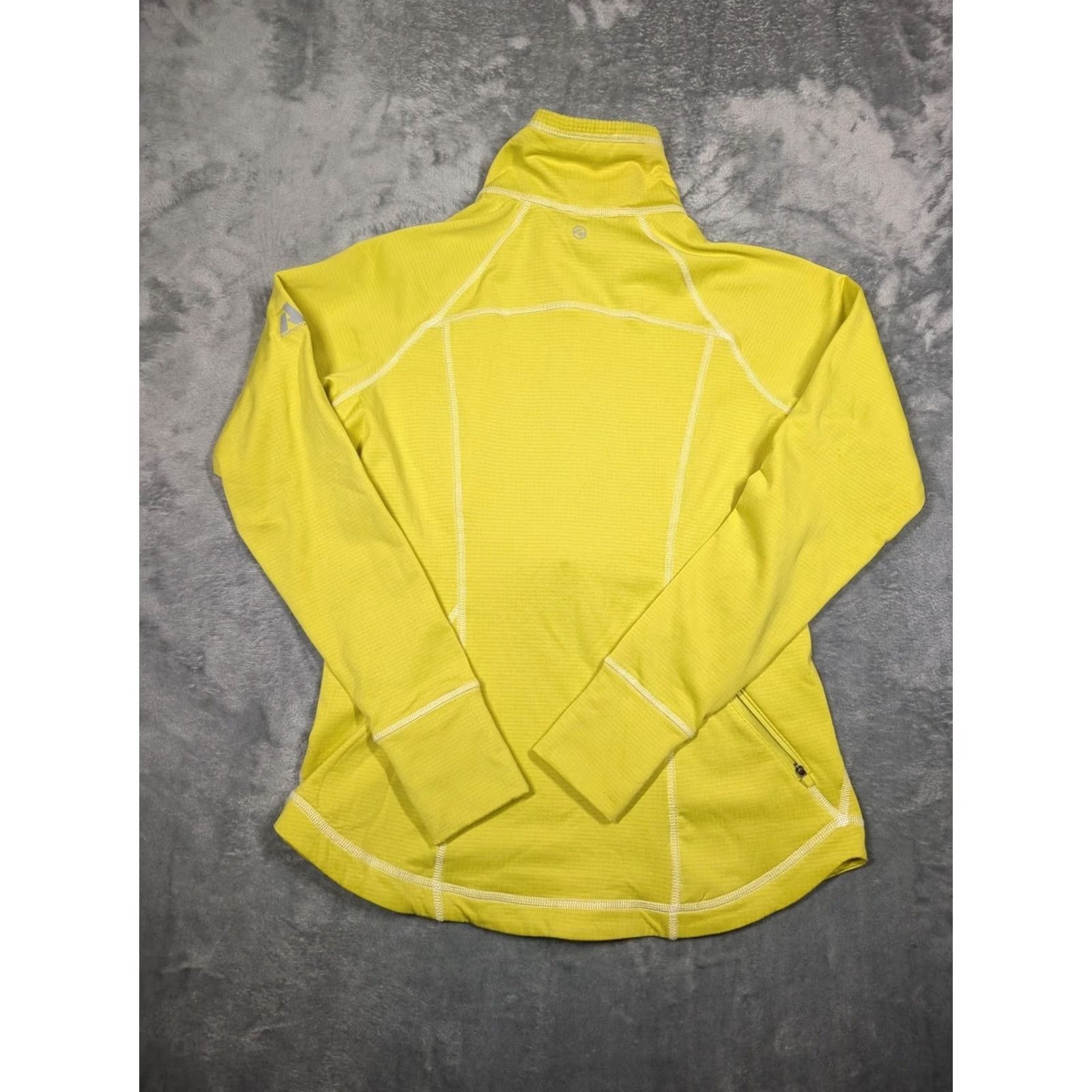 Eddie Bauer VINTAGE Eddie Bauer First Ascent Pullover Womens M Yellow 1/4 Zip Thermal Fleece Size M / US 6-8 / IT 42-44 - 7 Thumbnail