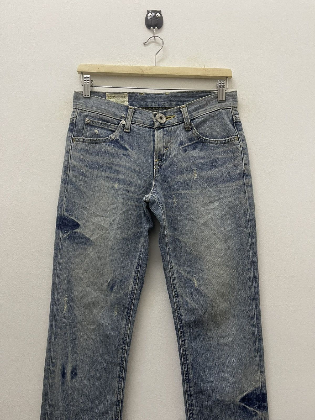 Lee Rare Vintage LEE COWBOY Made in Japan Distressed Thrashed Size US 28 / EU 44 - 3 Thumbnail