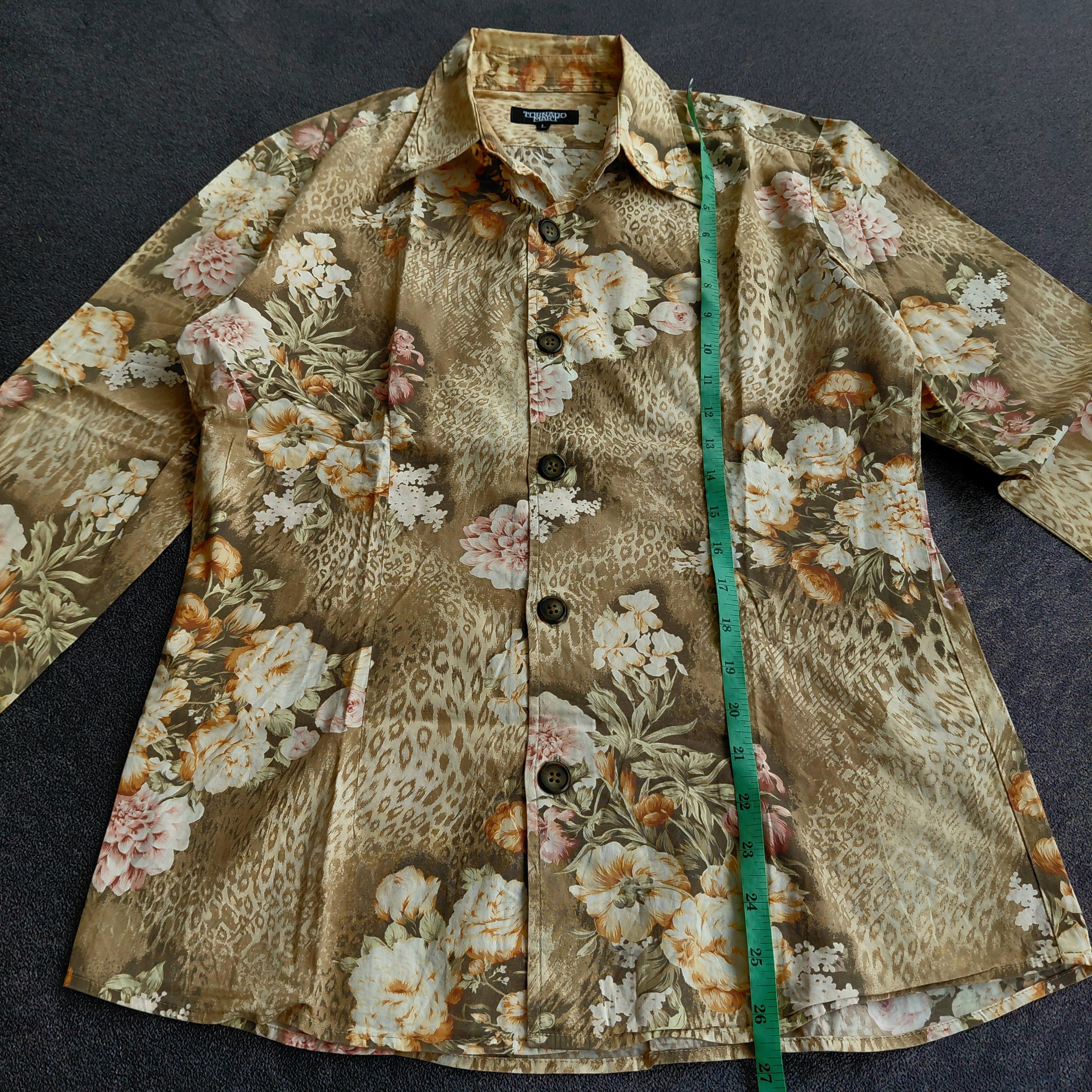 Tornado Mart Tornado Mart Flower Shirt Size US L / EU 52-54 / 3 - 6 Thumbnail