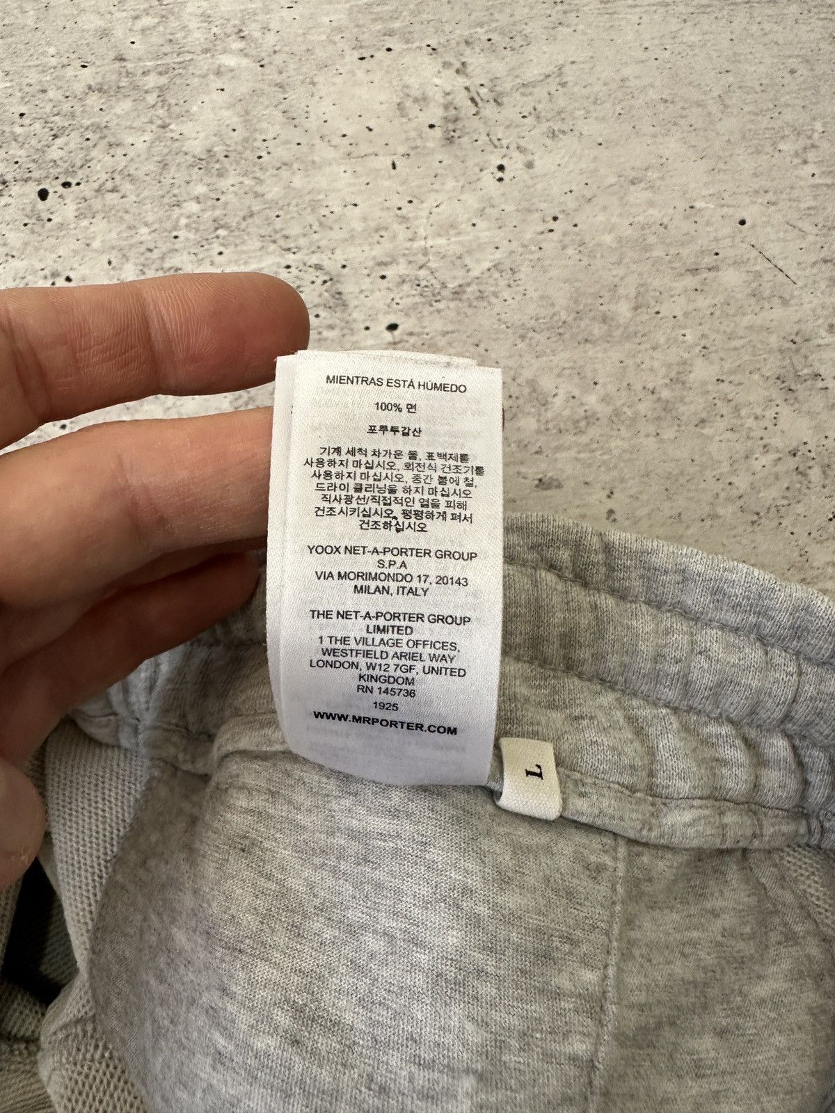 Mr P. Mr P. by Mr Porter Grey Loopback Cotton Joggers Sweatpants L Size US 34 / EU 50 - 13 Thumbnail