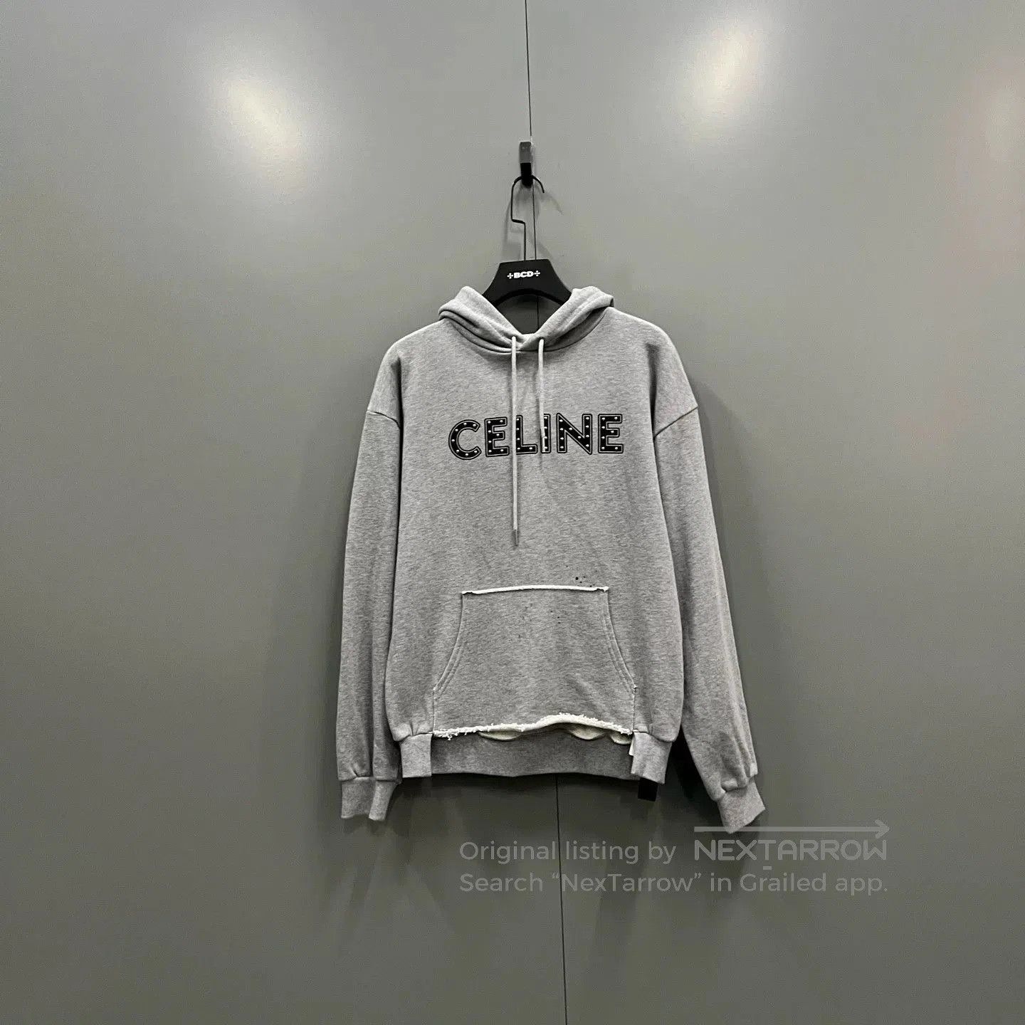 Celine Celine Orange Logo Hoodie | Grailed