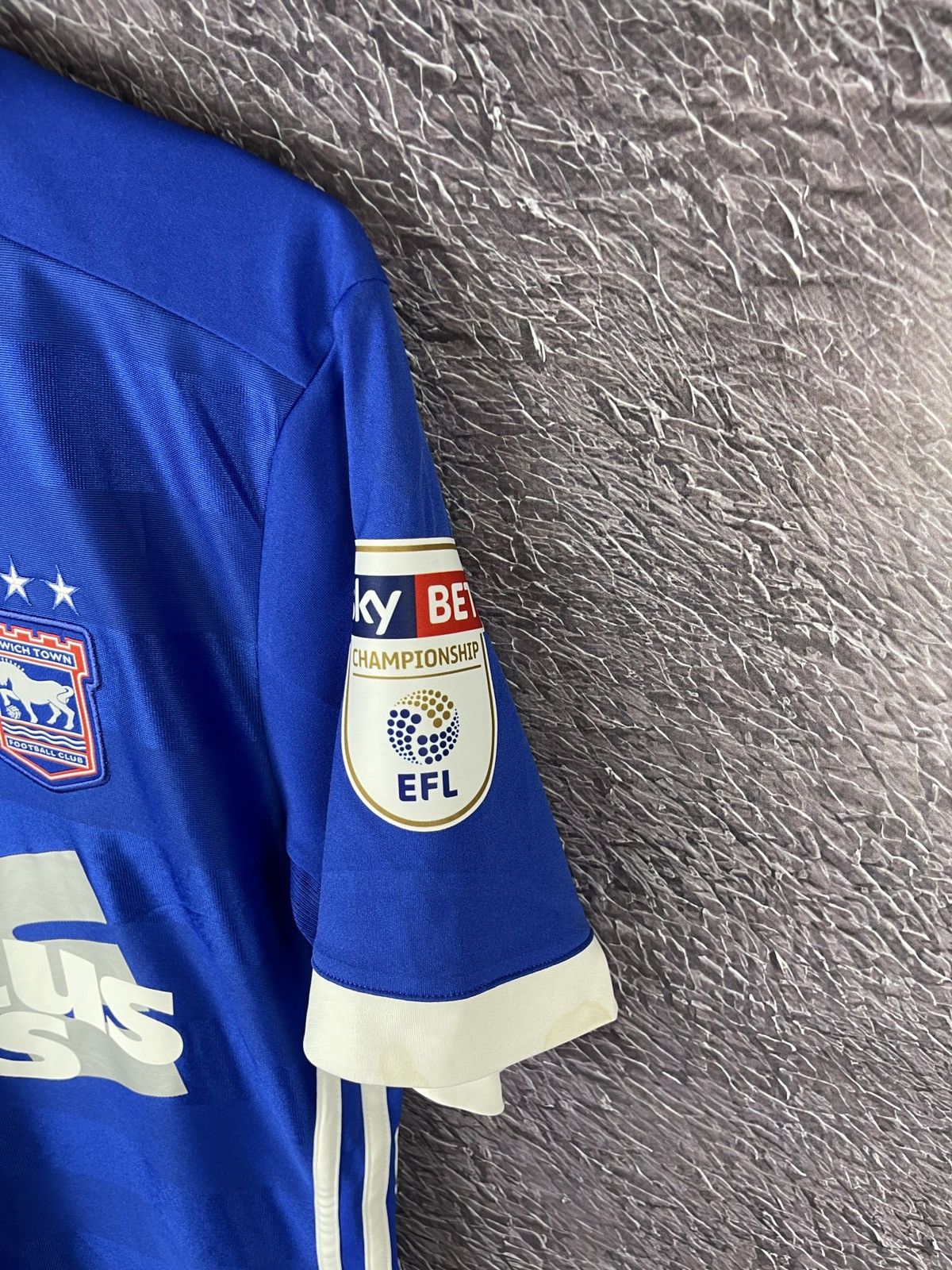 Adidas Adidas Ipswich Town 2017 2018 #28 Bru home soccer jersey Size US S / EU 44-46 / 1 - 4 Thumbnail