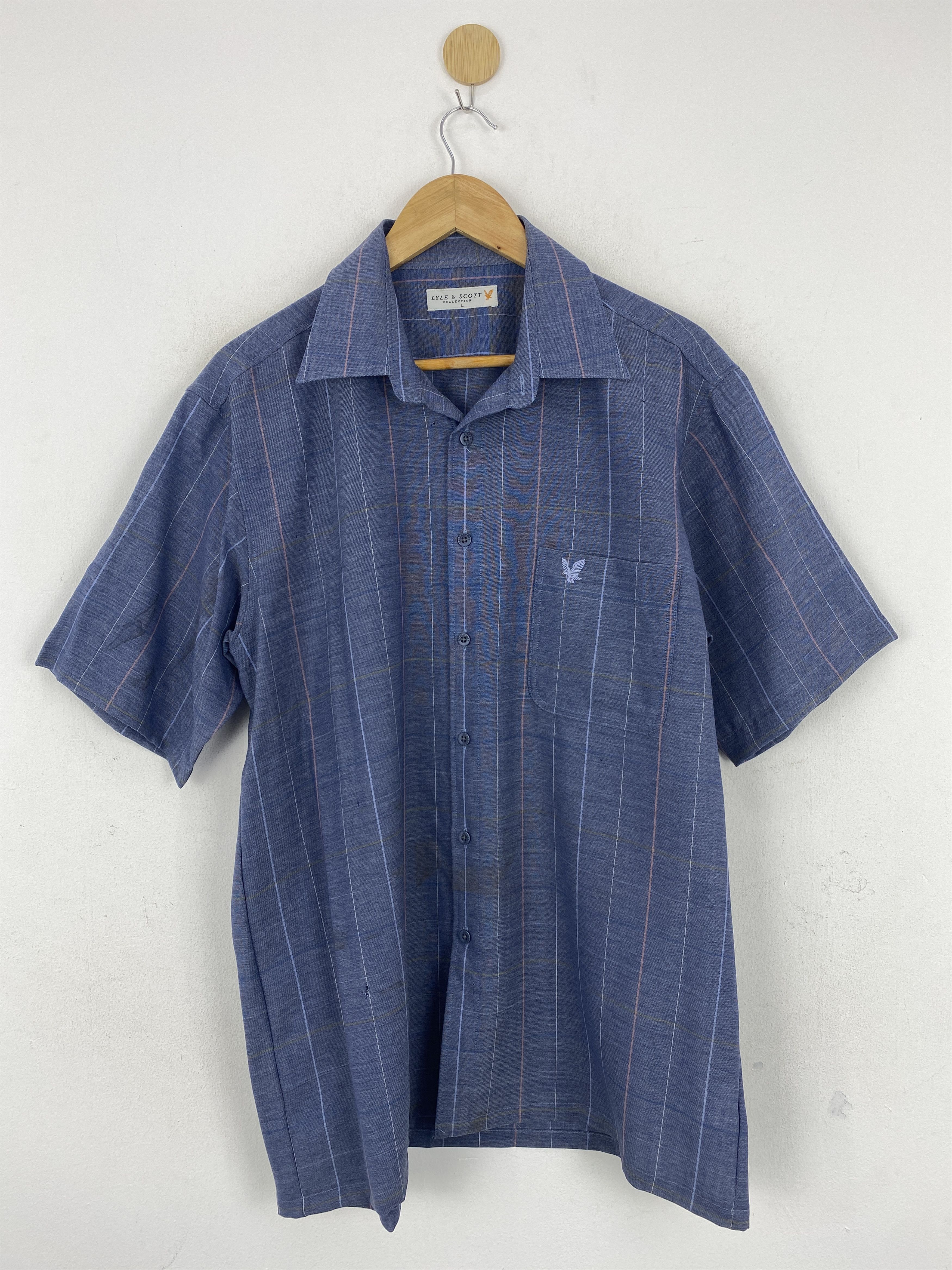 Lyle & Scott Vintage Lyle & Scott Striped Button Up Shirt J1905 Size US L / EU 52-54 / 3 - 1 Thumbnail