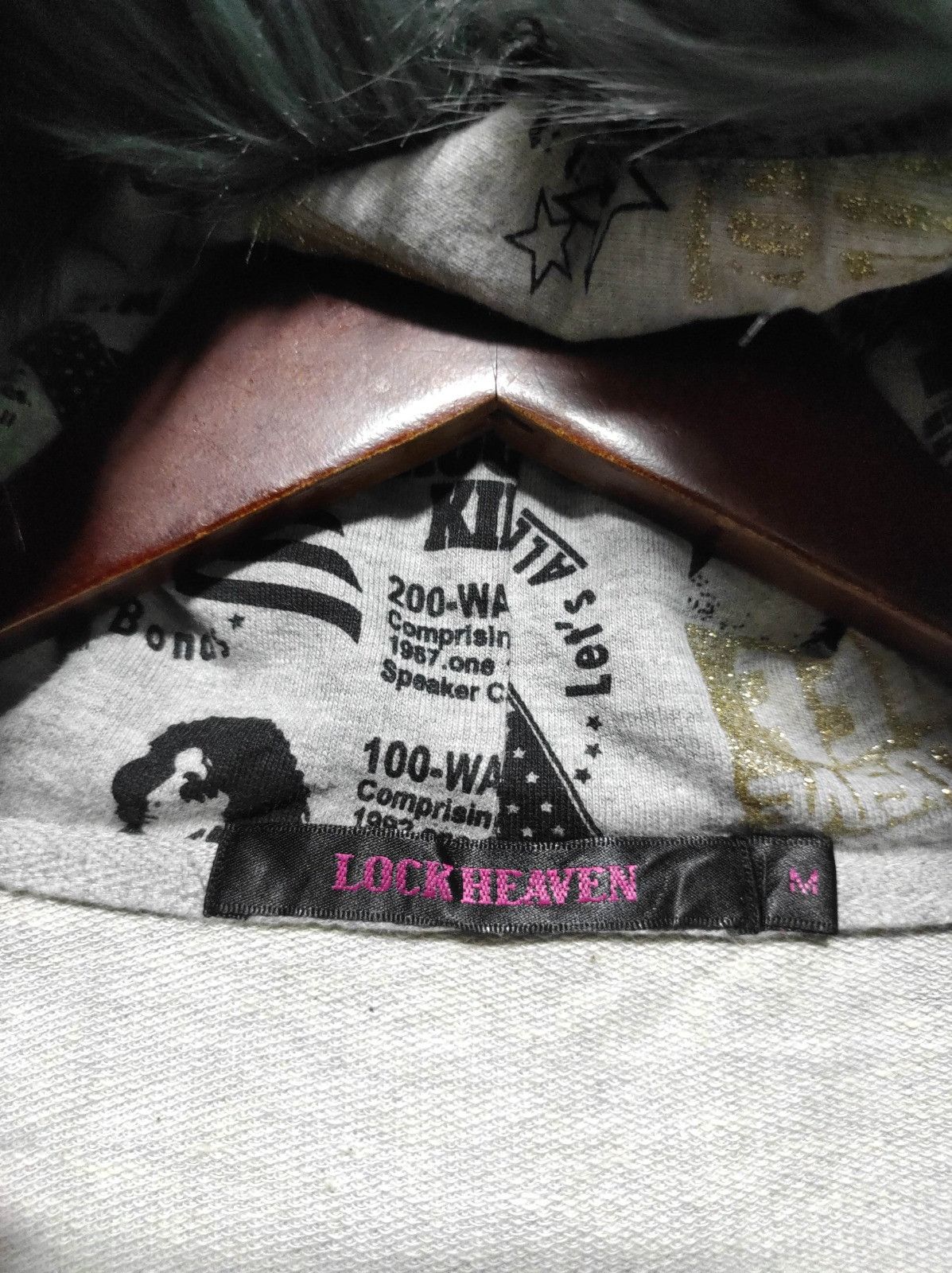 Japanese Brand Lock Heaven newspapper double zip fur hoodie LGB style Size US S / EU 44-46 / 1 - 8 Thumbnail
