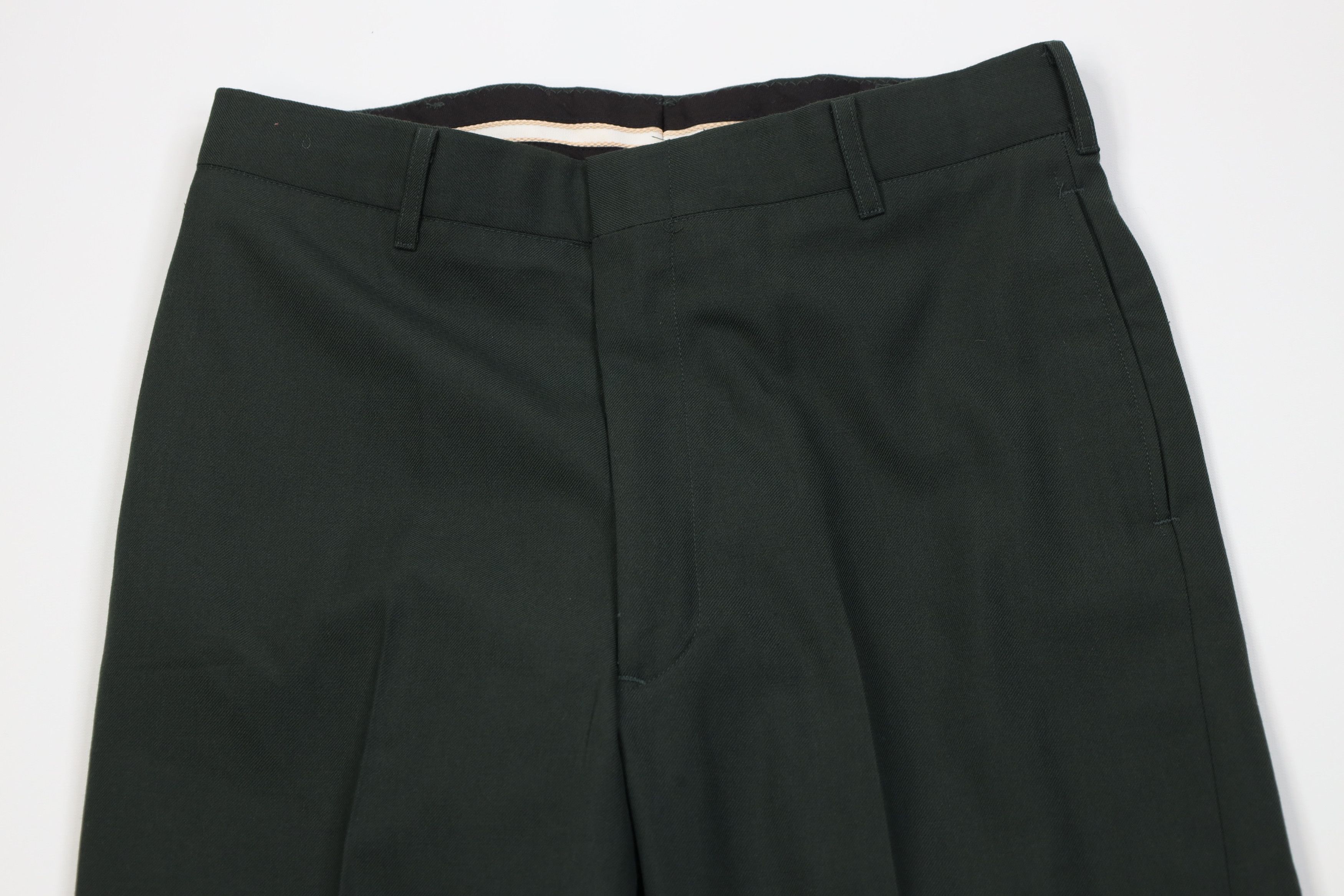 Vintage Vintage 90s USGI Army Serge Green Wide Leg Chino Pants USA Size US 32 / EU 48 - 2 Thumbnail