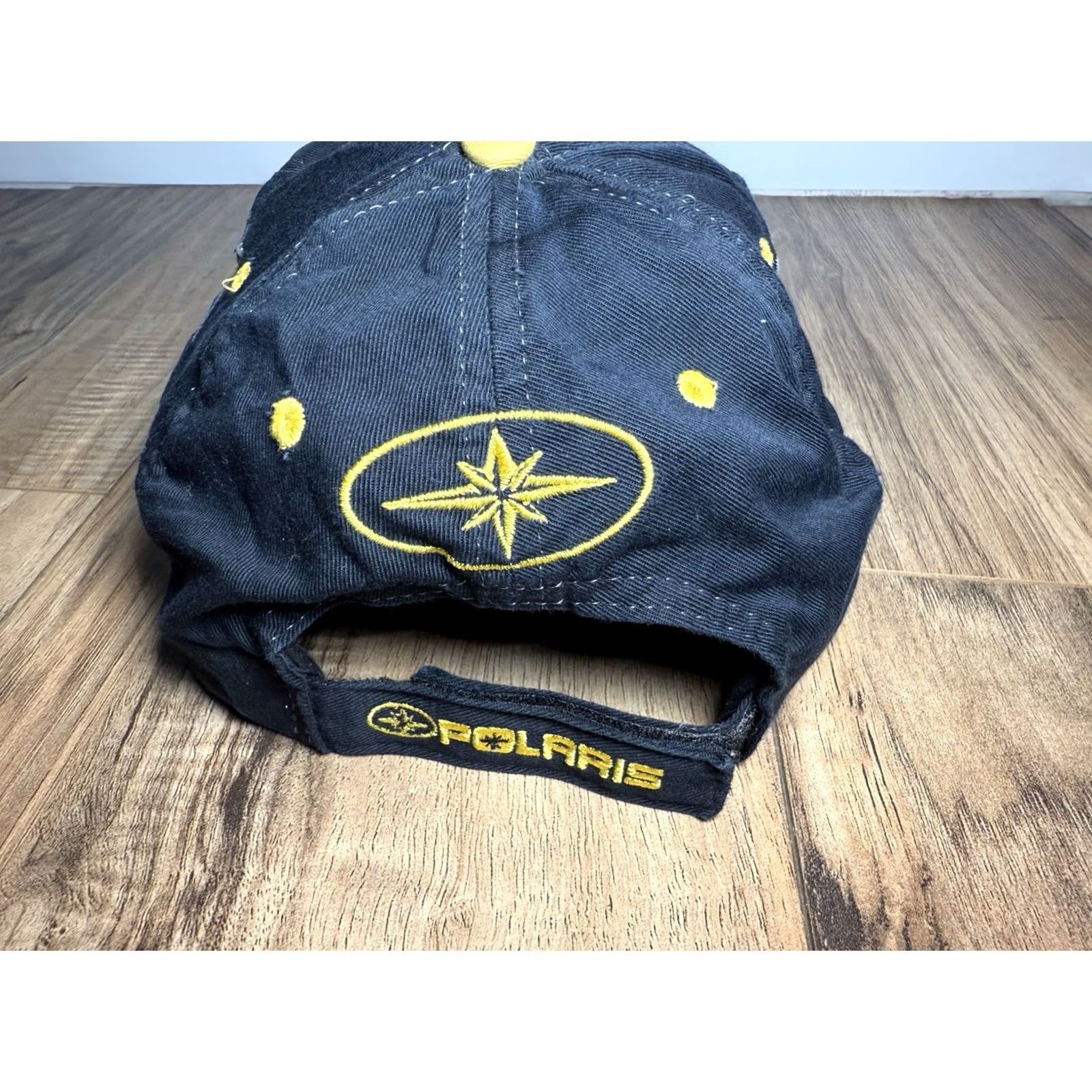 Vintage VINTAGE Polaris Hat Cap Strap Back Black Yellow Sportsman Power Sports Outdoors Size ONE SIZE - 4 Thumbnail