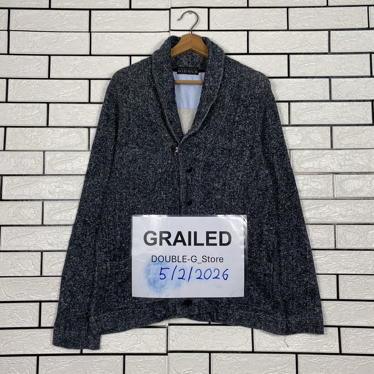 Japanese Brand 📌Button Jacket Shawl Collar Monsiuer Nicole Issey Miyake Size US M / EU 48-50 / 2 - 1 Thumbnail