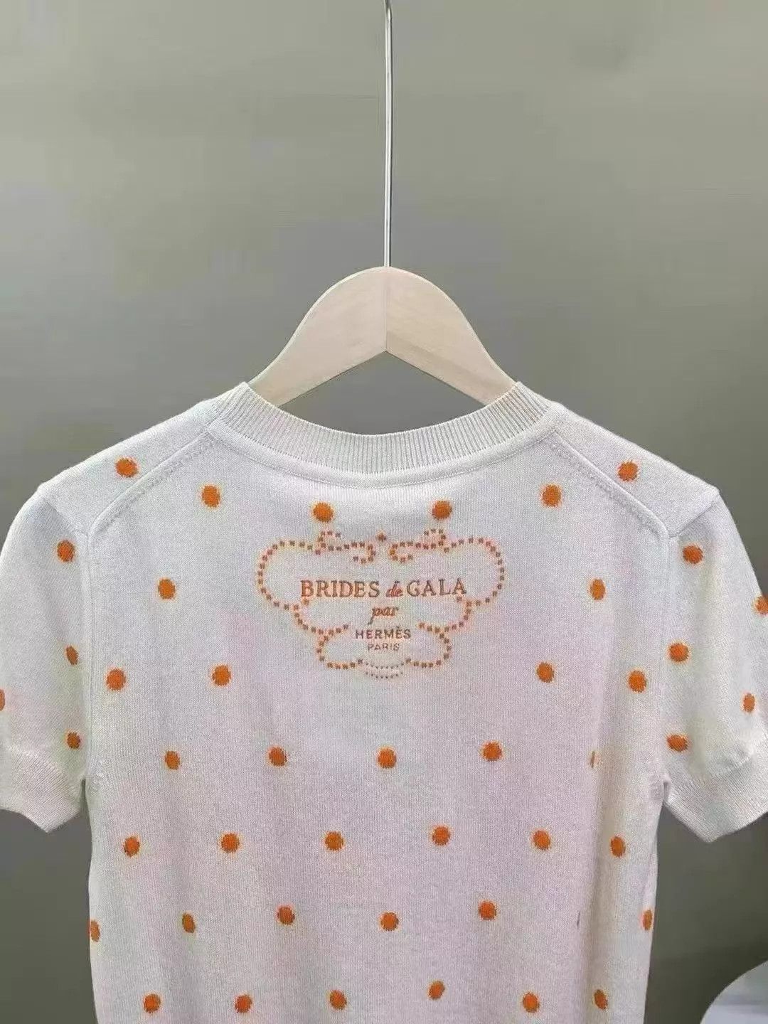 Hermes Hermes cashmere-cotton short-sleeve knit pullover N635 Size XS / US 0-2 / IT 36-38 - 4 Thumbnail