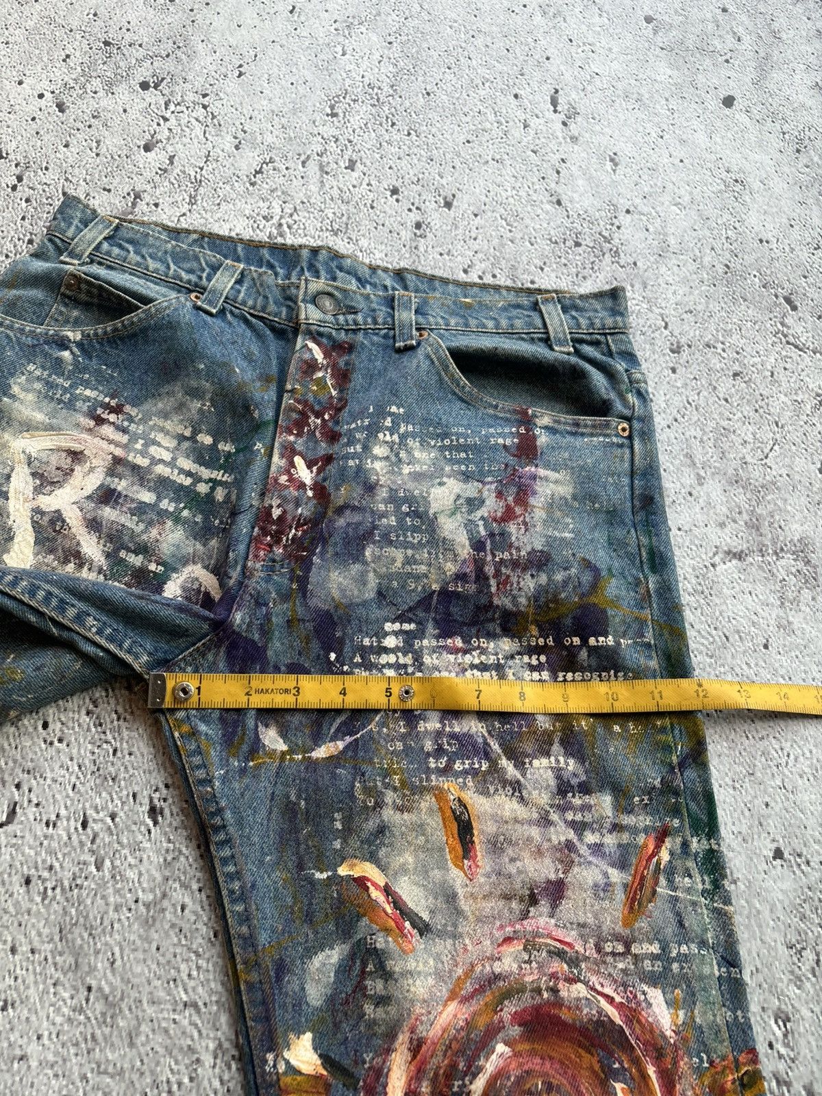 Levi's Vintage Clothing RARE Vintage levis Orange tab Painter style Denim Jeans Size US 34 / EU 50 - 11 Thumbnail