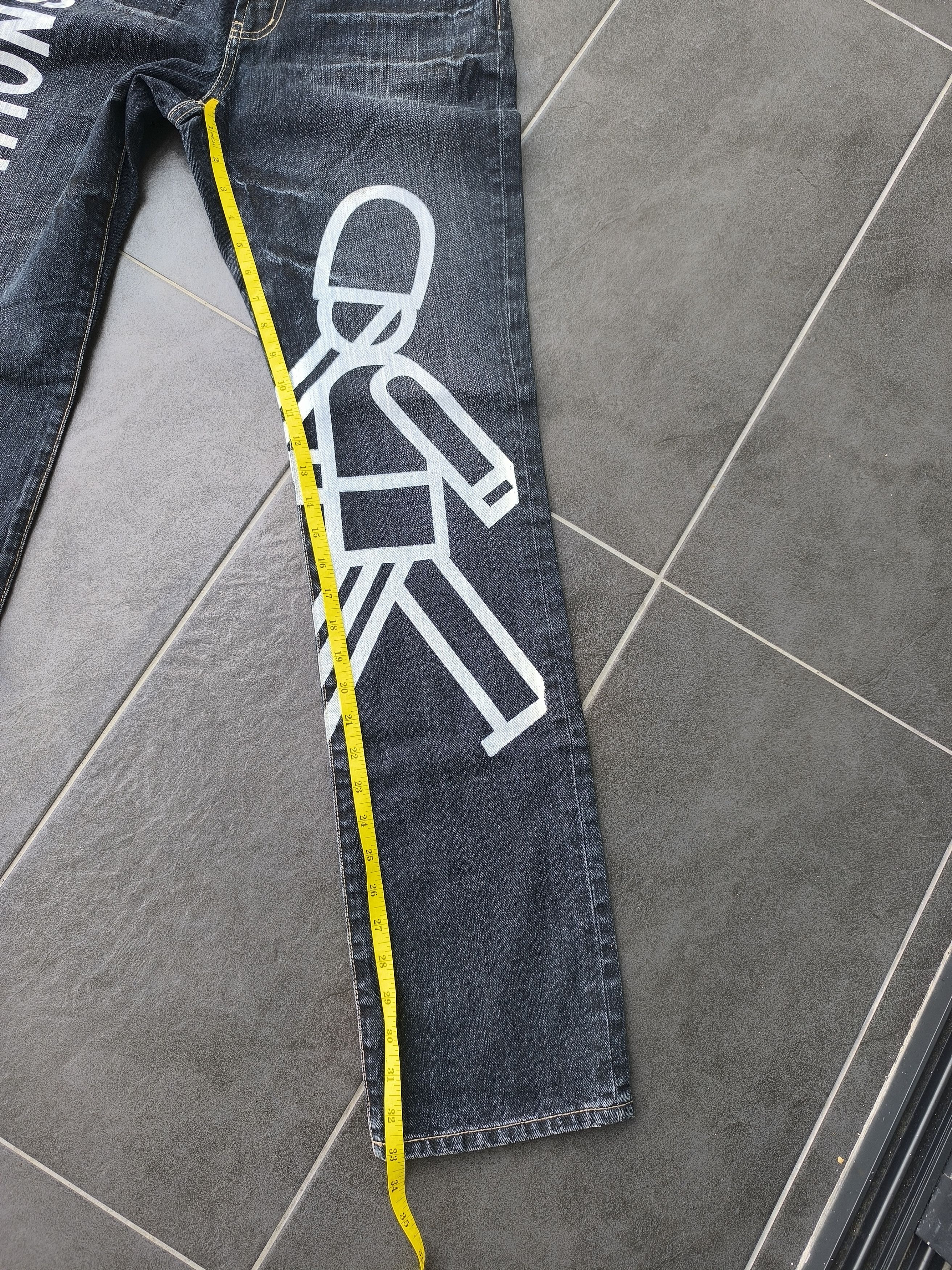 Japanese Brand × PPFM RARE PPFM PAINTED JEANS Size US 32 / EU 48 - 15 Thumbnail