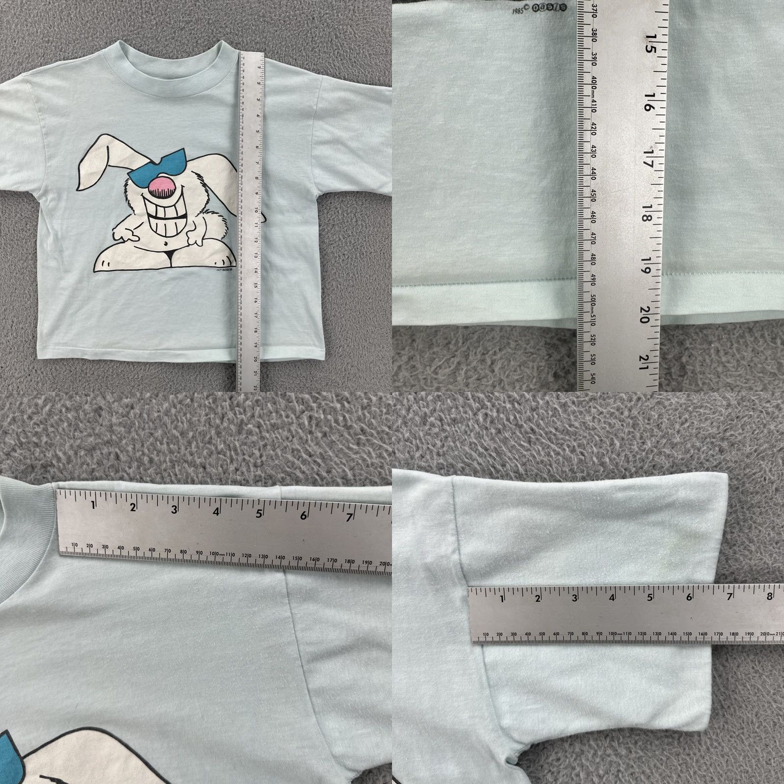 Vintage VINTAGE The Zoo Crew Women’s Small 1985 Made In USA T Shirt Cartoon Bunny Print Blue 80s Hipster Womens S Size S / US 4 / IT 40 - 10 Thumbnail