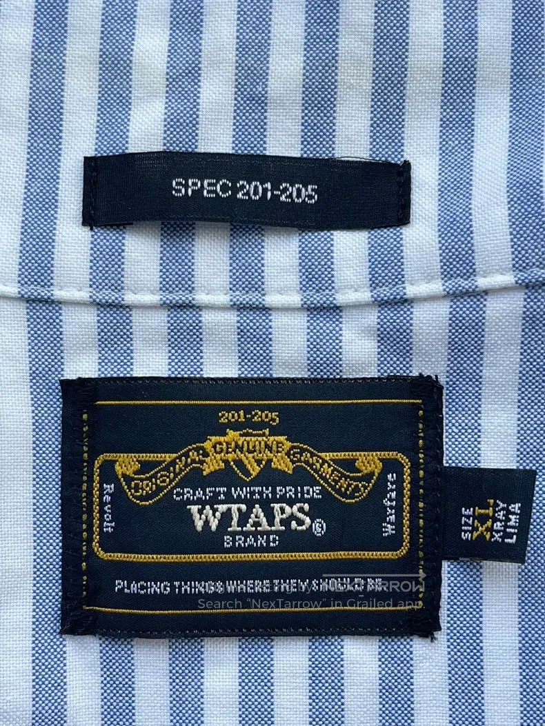 Wtaps Wtaps Striped short-sleeve shirt Size US XL / EU 56 / 4 - 5 Thumbnail