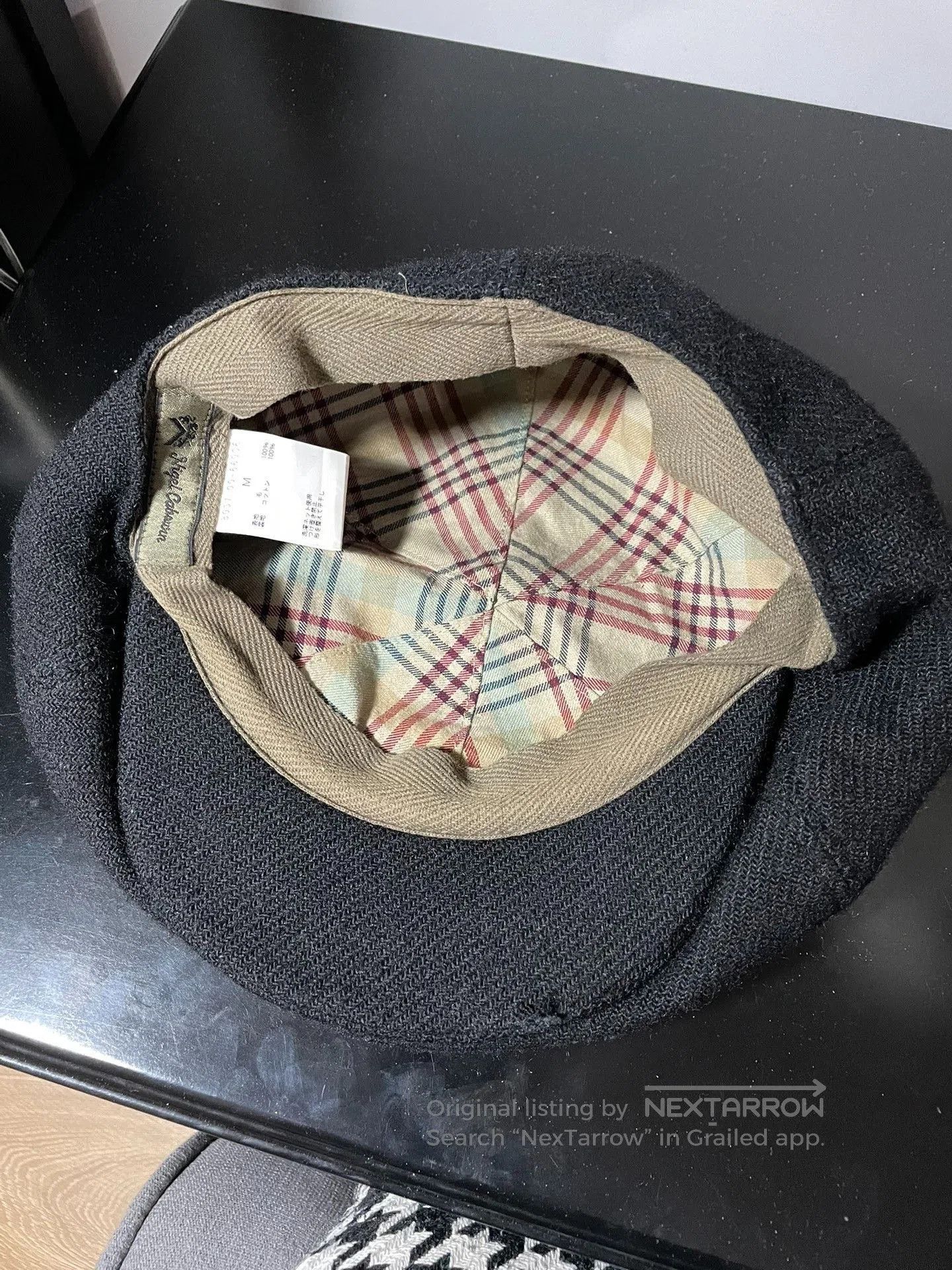 Nigel Cabourn Nigel Cabourn Vintage Black Wool Newsboy Cap. Size ONE SIZE - 4 Thumbnail