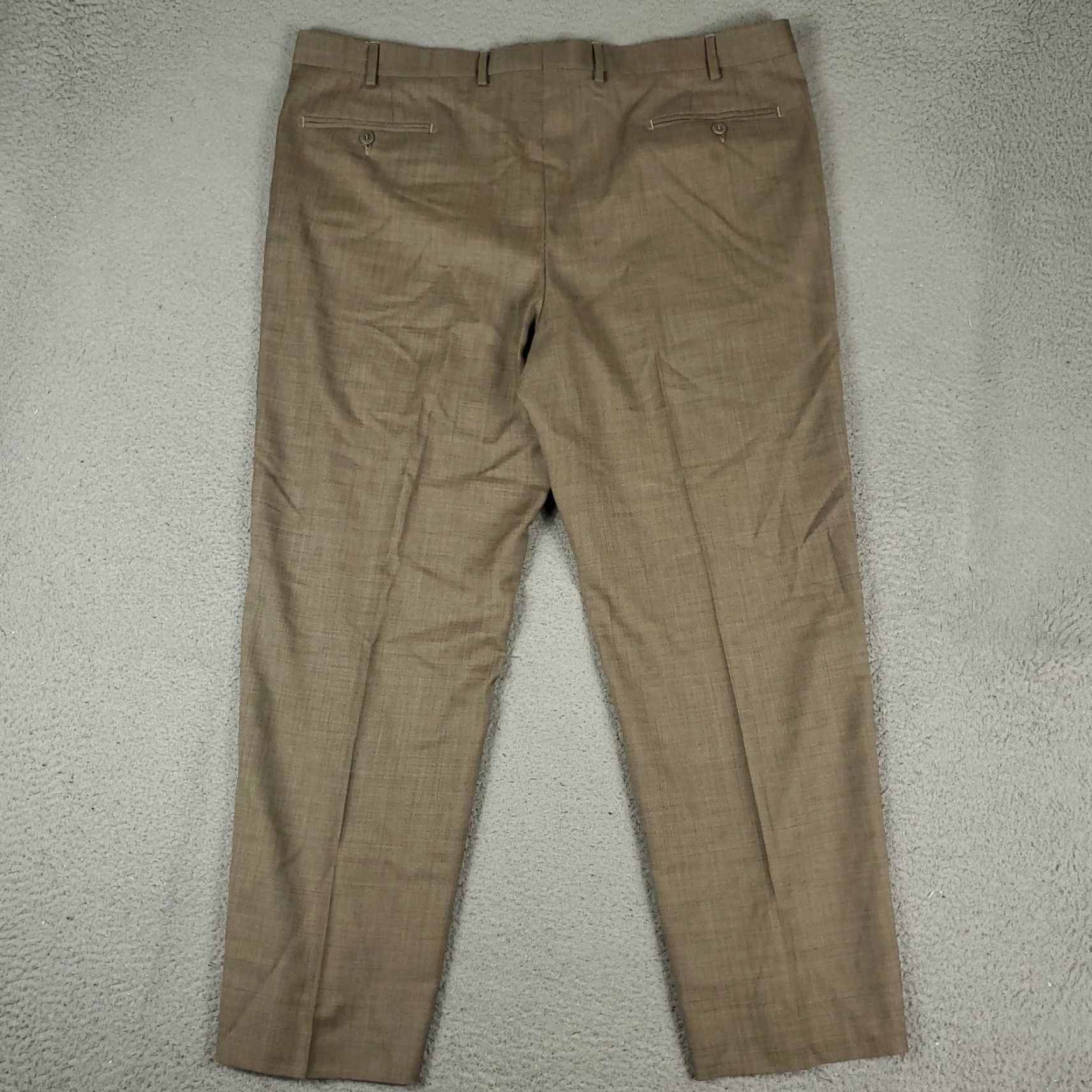 Zanella Zanella Pants Mens 42x30 Brown Devon Wool Flat Front Trousers Chino Dress Pants Regular Straight Front Pocket Slacks Vintage No (if applicable) Size US 42 / EU 58 - 7 Thumbnail
