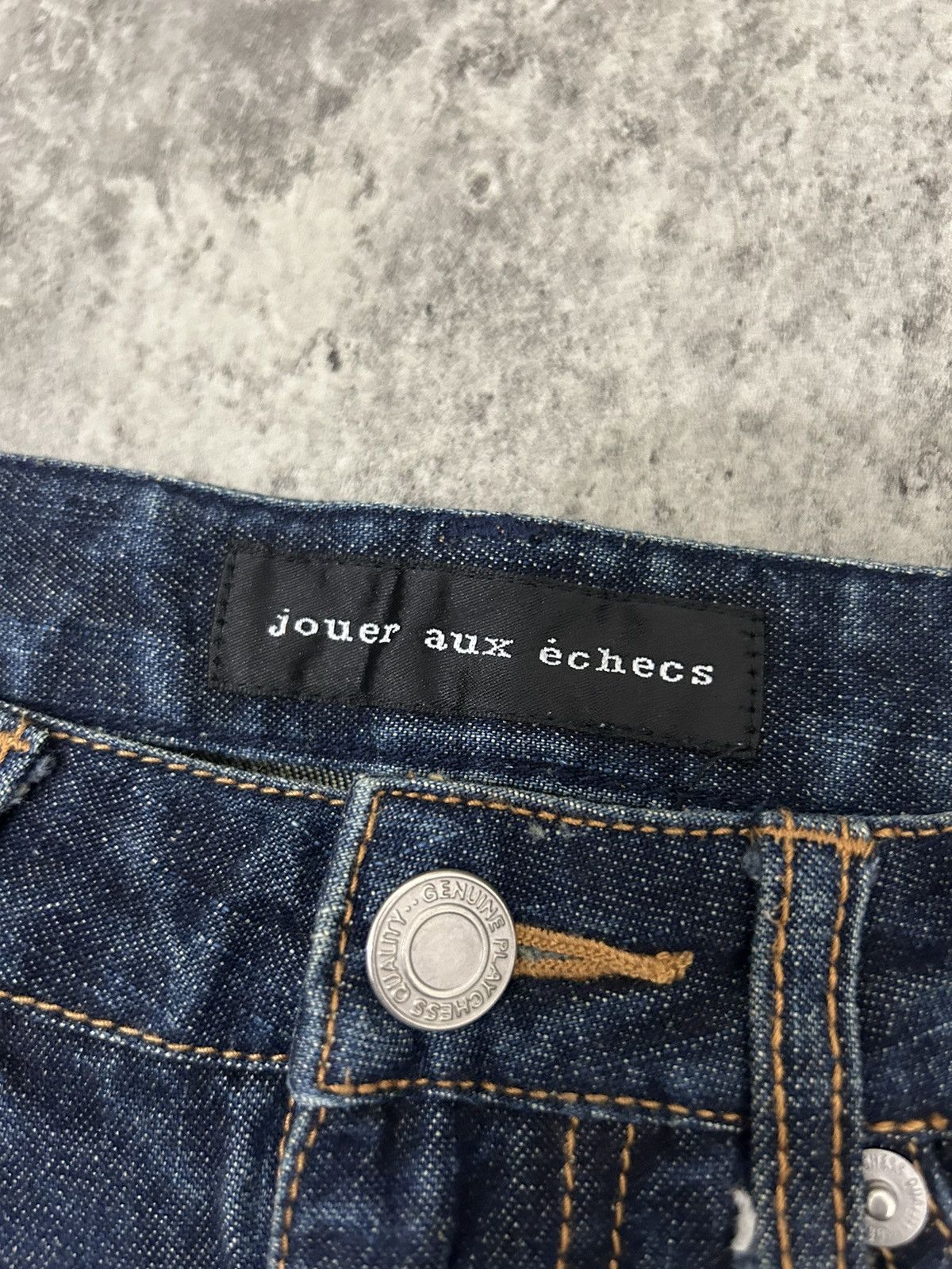 If Six Was Nine × Japanese Brand × Vintage Vintage Jouer aux echecs Flare Jeans Size 28" / US 6 / IT 42 - 8 Thumbnail