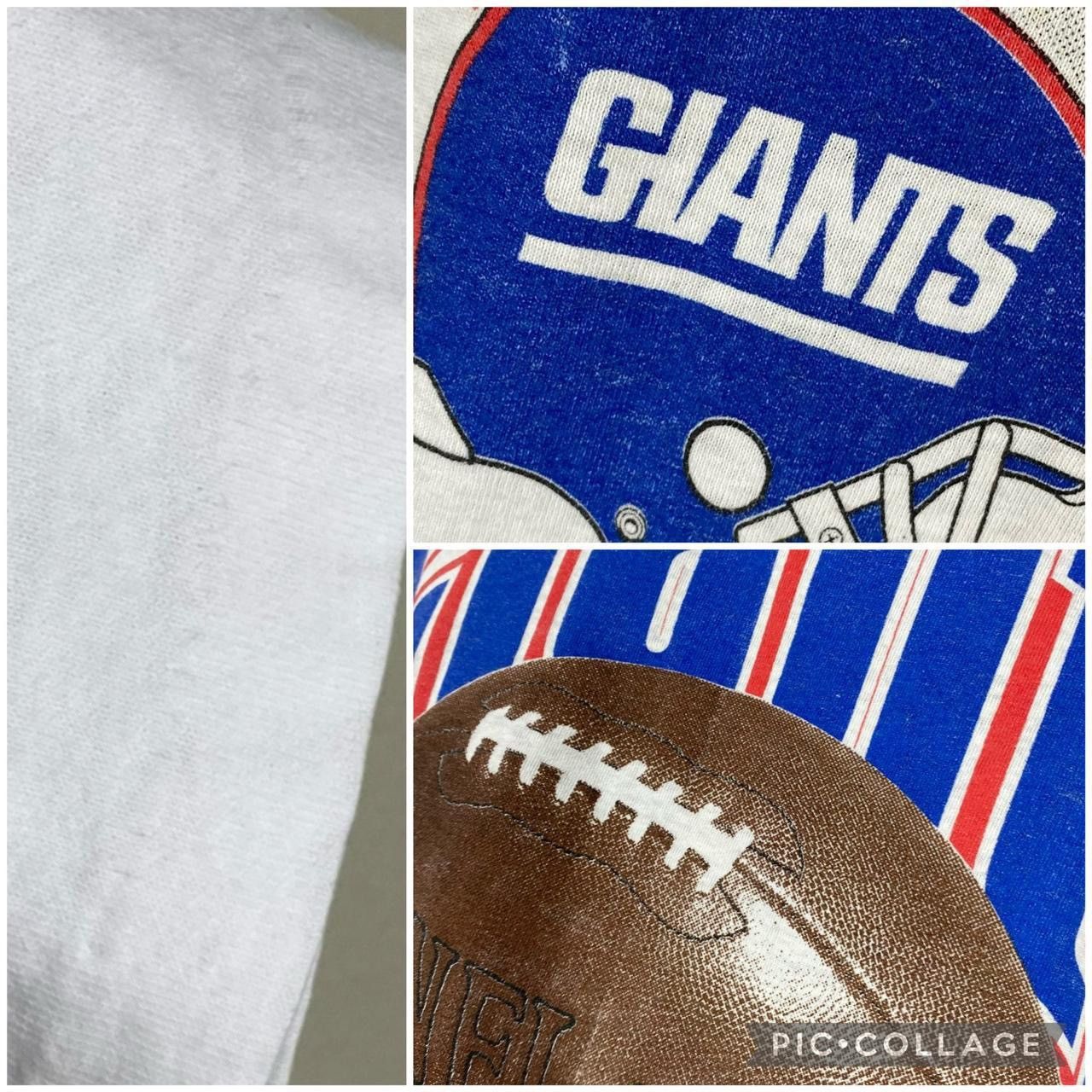 NFL × Vintage Vintage 90s Oneita NFL New York Giants Football Tshirt Size US XL / EU 56 / 4 - 3 Thumbnail