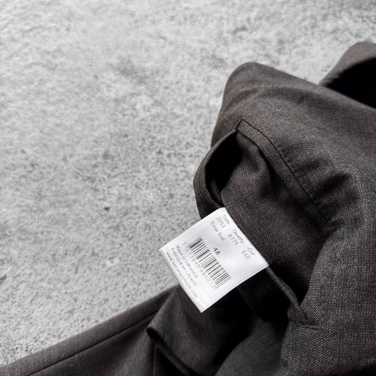 Designer × Oscar Jacobson Oscar Jacobson Premium Dark Brown Einar Suit Blazer Jacket Size 36S - 11 Thumbnail