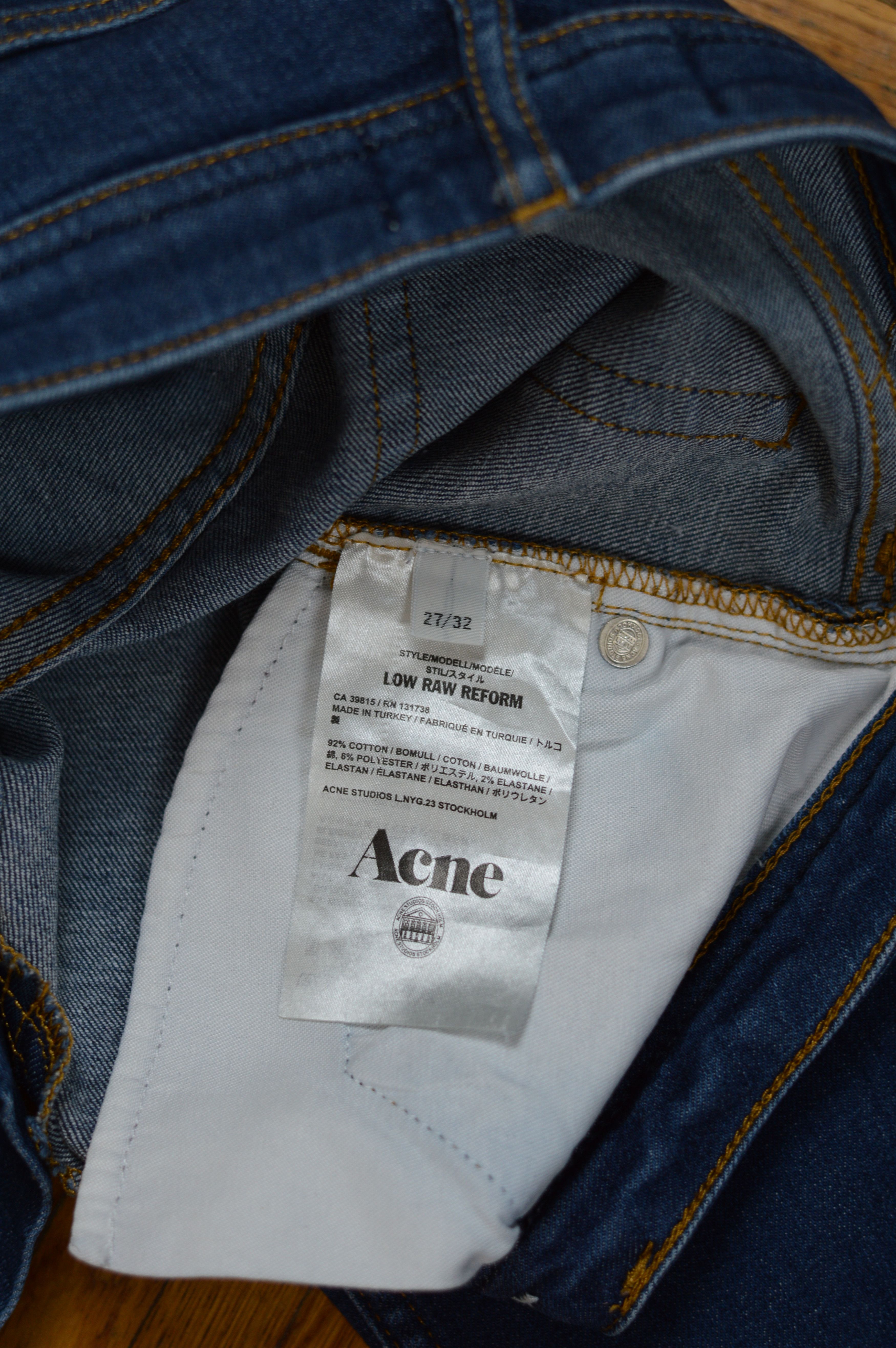 Acne Studios Acne Studios Low Raw Reform Skinny Jeans Size 27" / US 4 / IT 40 - 4 Thumbnail
